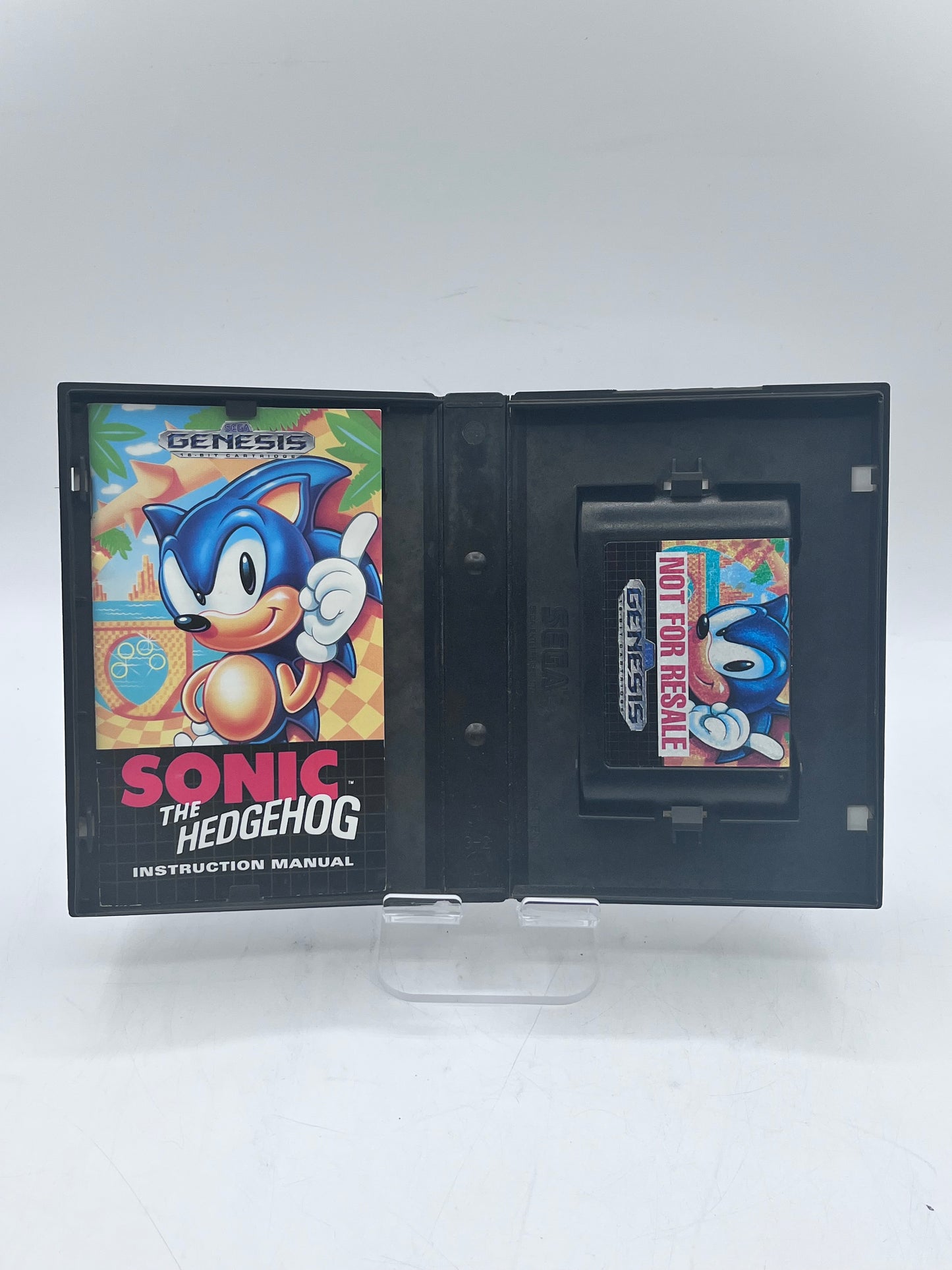 Sega Genesis Sonic the Hedgehog Black Video Game Free Shipping!