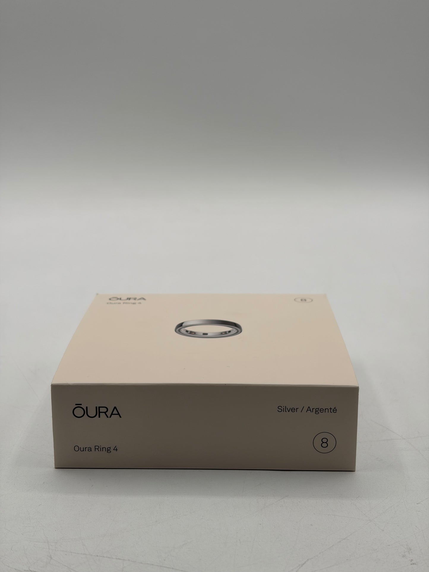 Oura Ring 4 Smart Activity Tracker - Size 8 - (JZ90-54217-08) - Silver