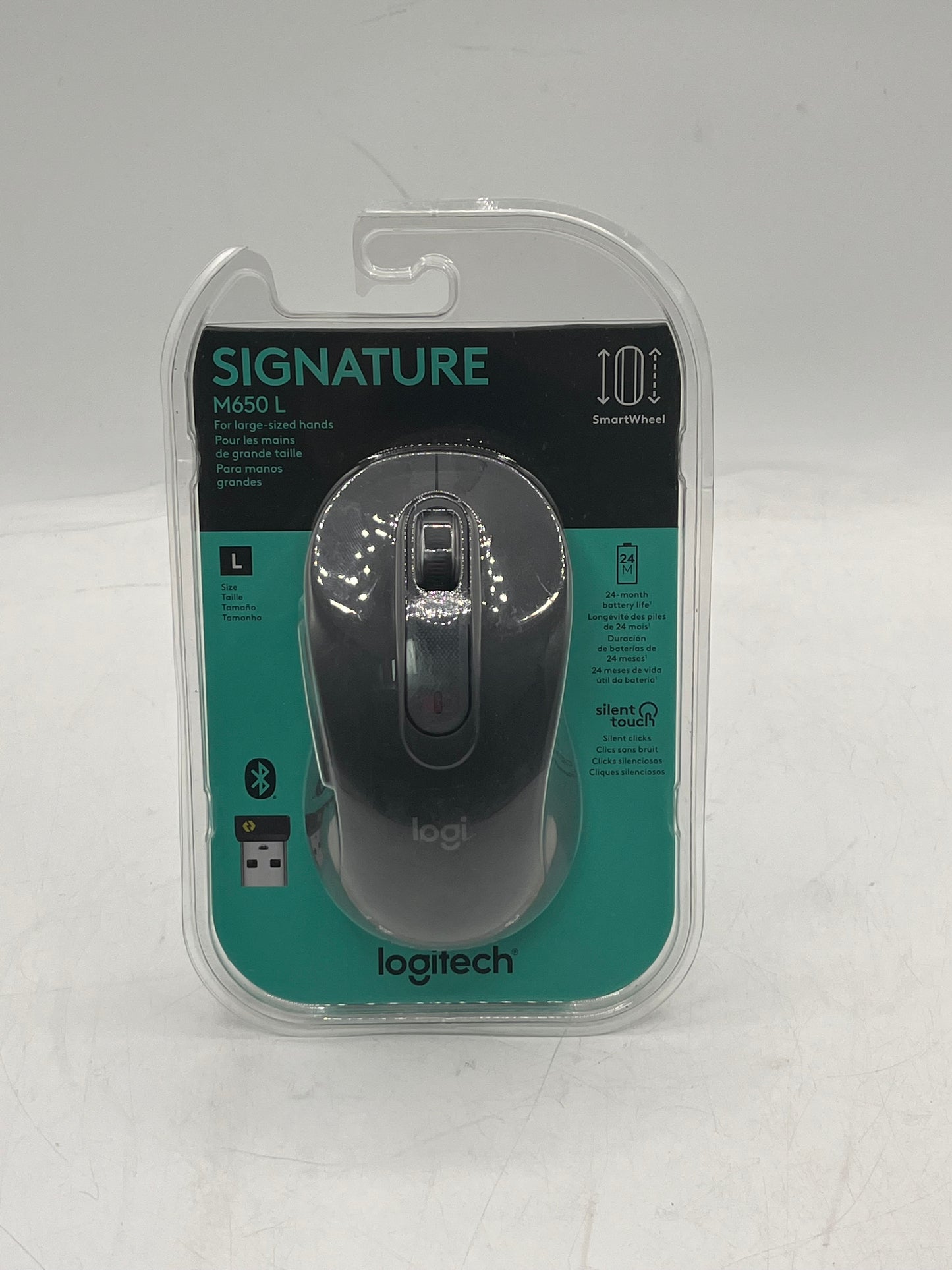 Logitech M650L Wireless Mouse - Black