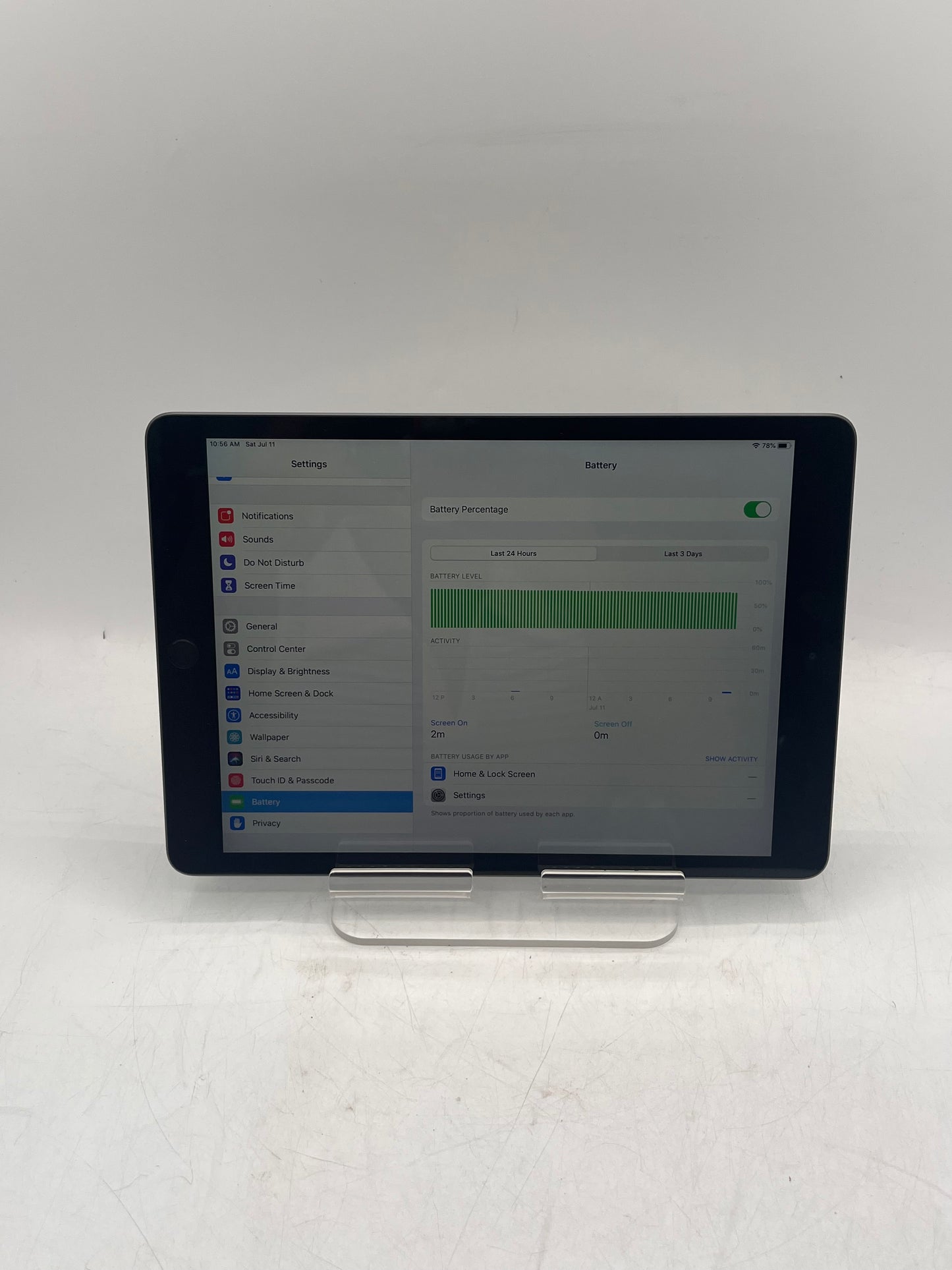 Wi‑Fi Only Apple iPad 7th Gen A2197 MW742LL/A 32GB  Space Gray Tablet