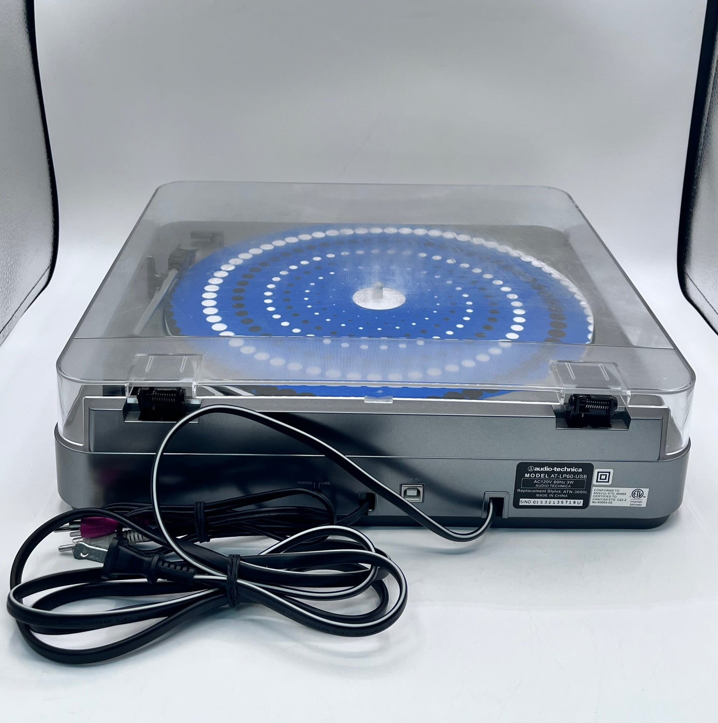 Audio-Technica AT-LP60-USB Turntable DJ Equipment - Silver