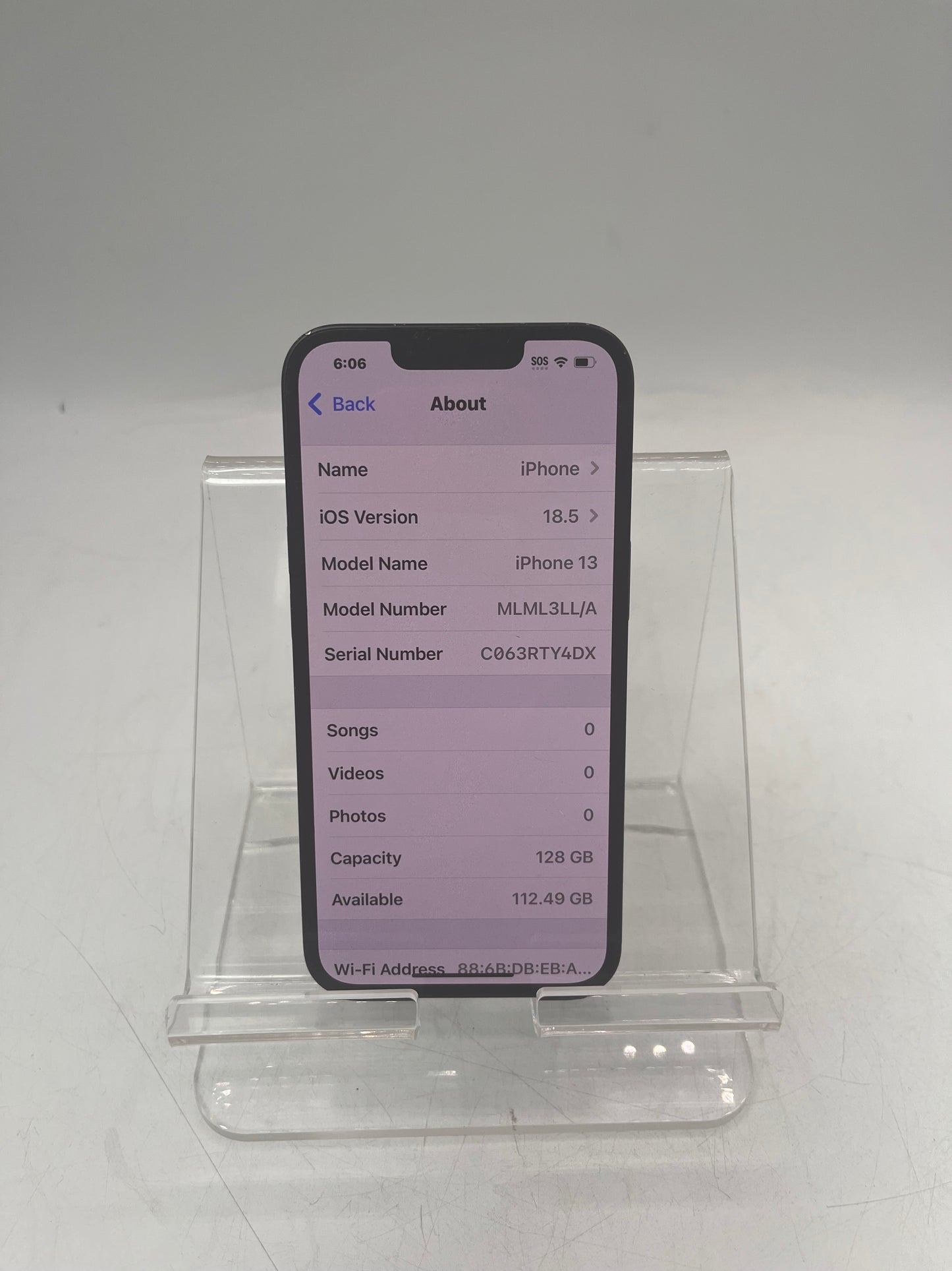 Unlocked  Apple iPhone 13 A2482 MLML3LL/A 128GB Black READ