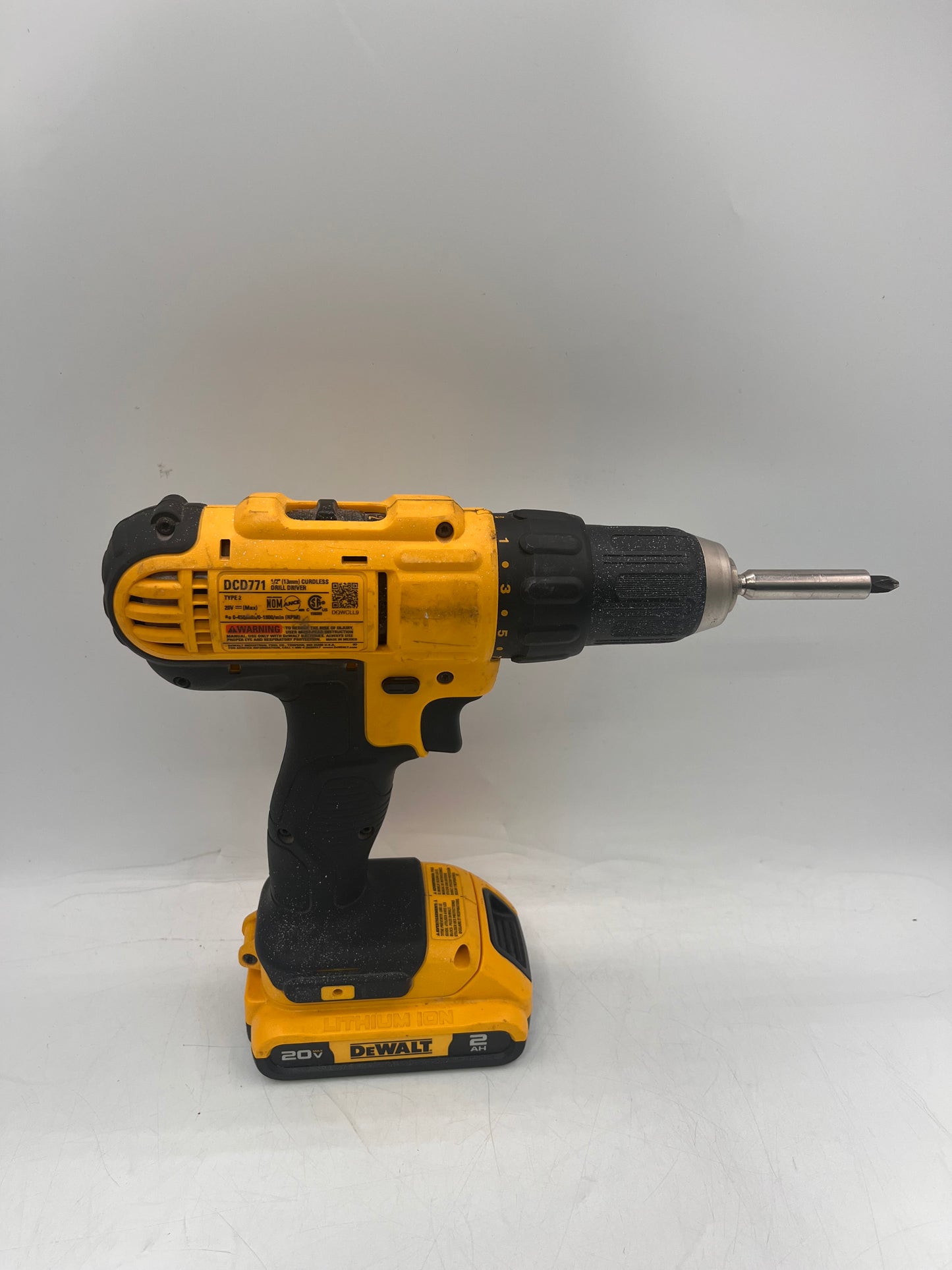 DEWALT DCD771 1/2" Cordless Drill Driver 20V with Battery