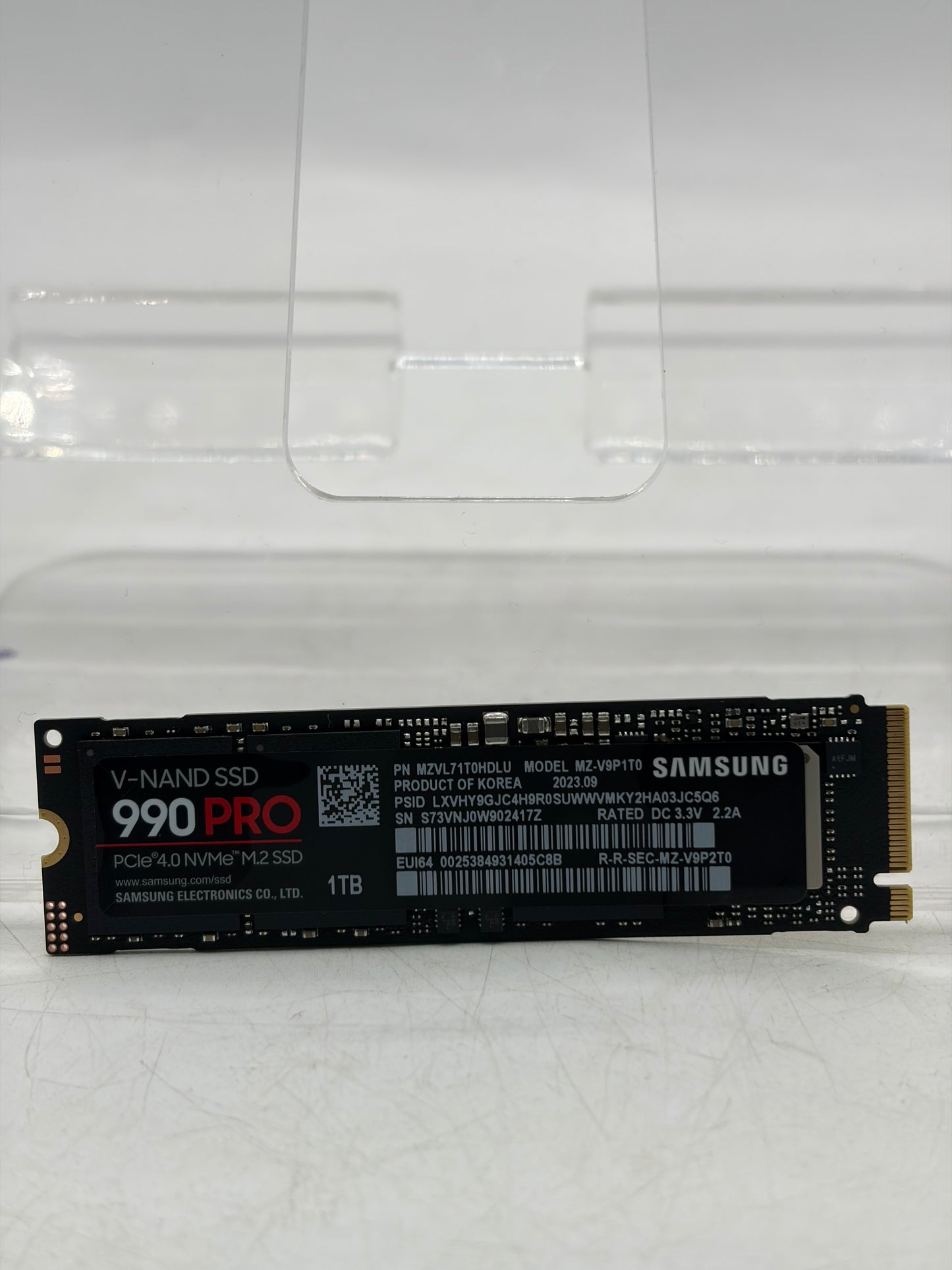 Samsung 990 Pro 1TB Internal SSD M.2 NVMe PCIe 4.0 Black - Tested and Working