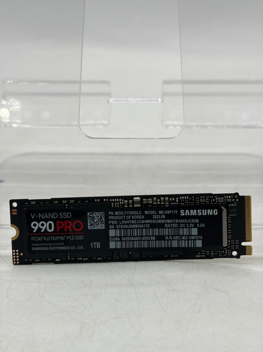 Samsung 990 Pro 1TB Internal SSD M.2 NVMe PCIe 4.0 Black - Tested and Working