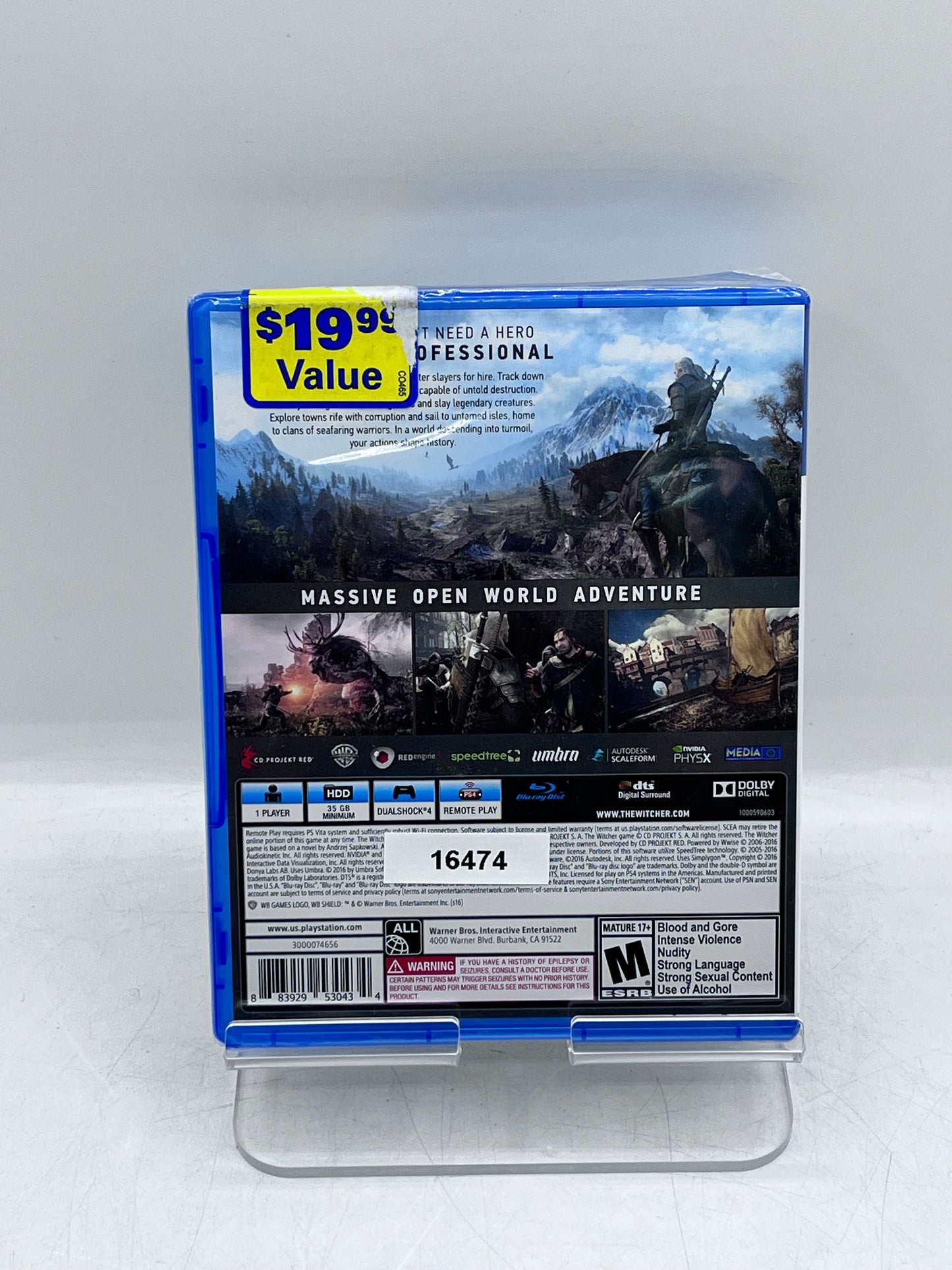 Witcher 3: Wild Hunt PlayStation 4 Video Game - Free Shipping & Returns