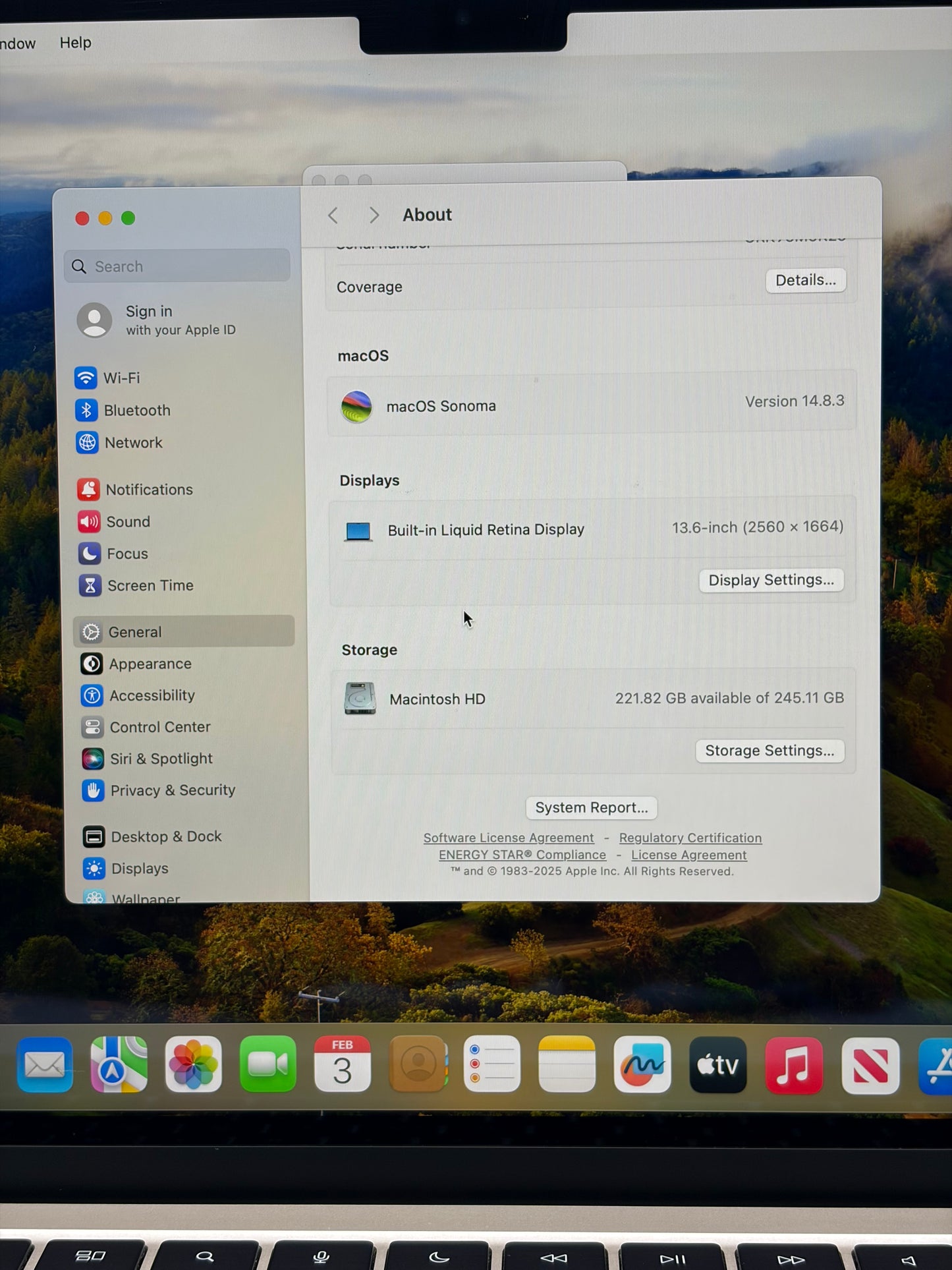 2022 Apple MacBook Air 13" M2 8GB RAM 256GB SSD A2681 MLY33LL/A Starlight