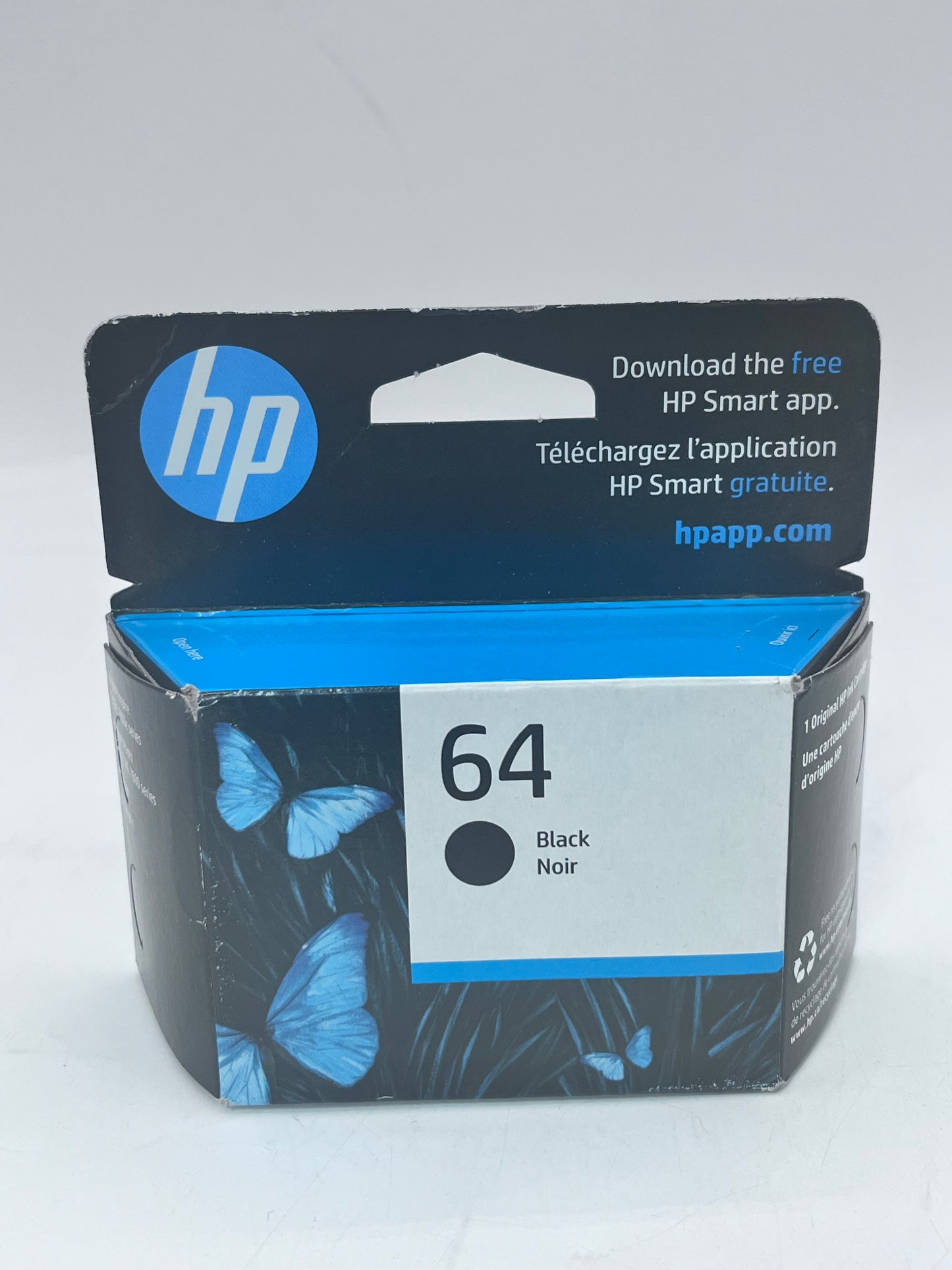 HP 64 Black Printer Toner Ink - New In Box