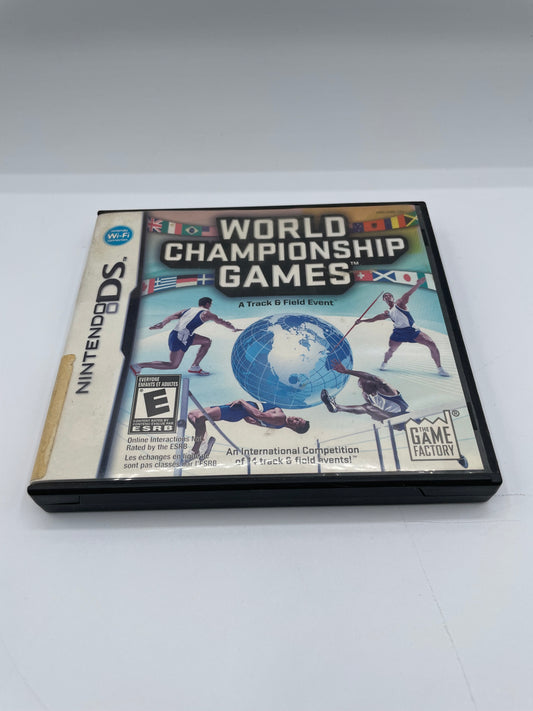 Nintendo DS World Championship Games A Track & Field Event Used - Box & Manual Included