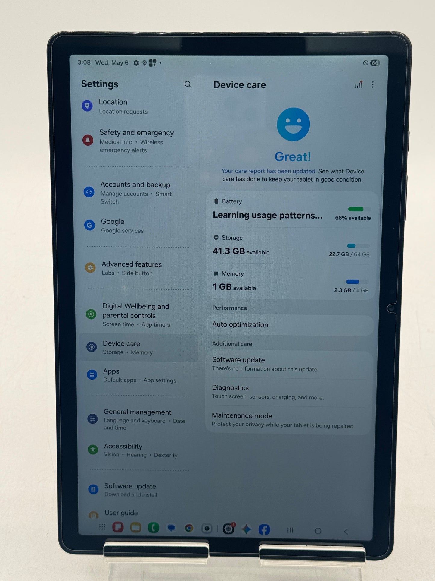 Unlocked Samsung Galaxy Tab A9+ 5G SM-X218U 64GB Graphite Free Shipping