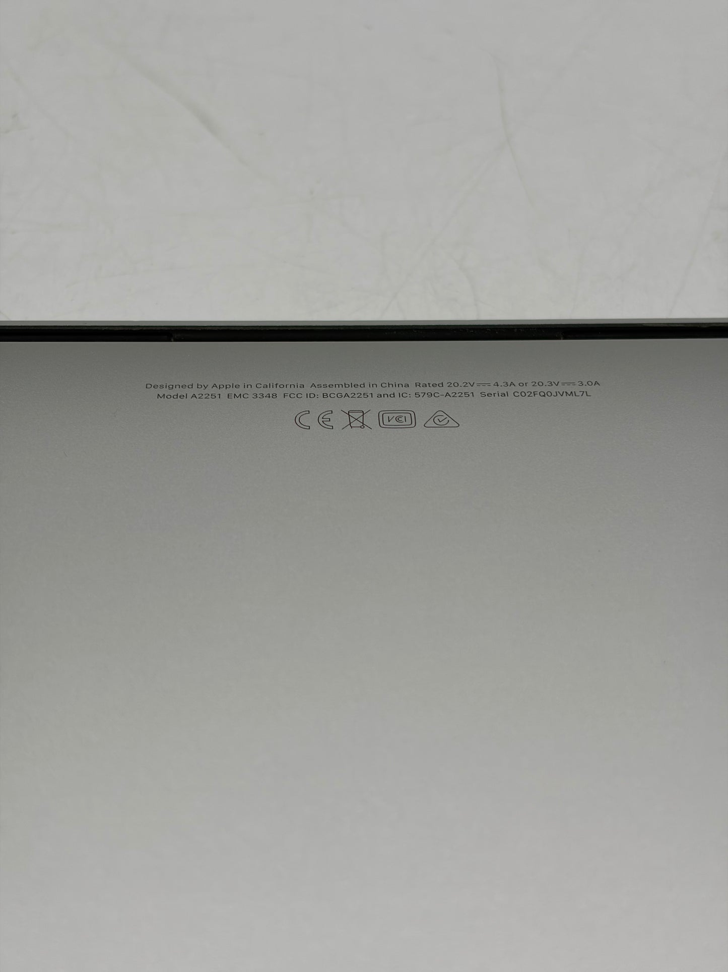 2020 Apple MacBook Pro 13" A2251 Core i5 16GB 512GB - Silver Laptop