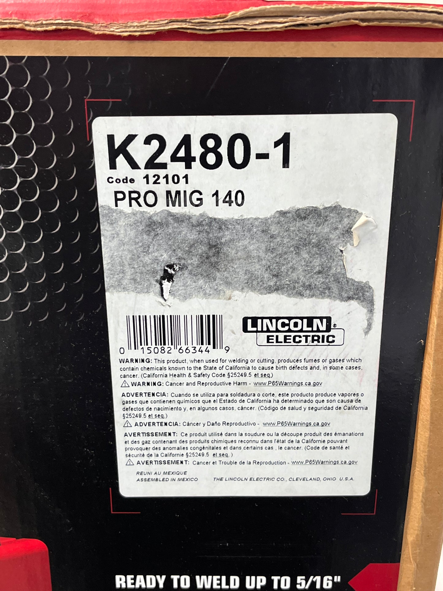 Lincoln Electric Pro-MIG 140 Wire Feed Welder K2480-1