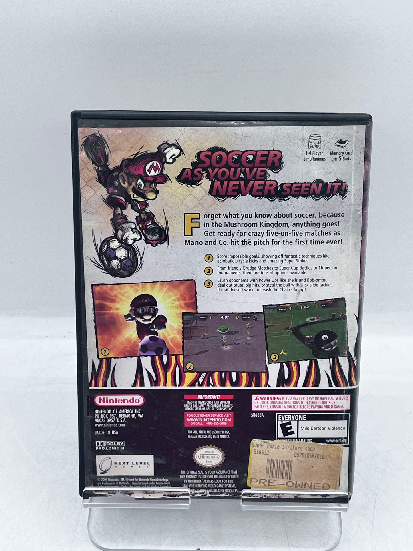 Super Mario Strikers (Nintendo GameCube, 2005) CIB Tested