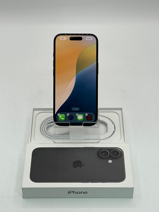 Unlocked Apple iPhone 16 - 128GB A3081 MYAP3LL/A Space Gray Open Box