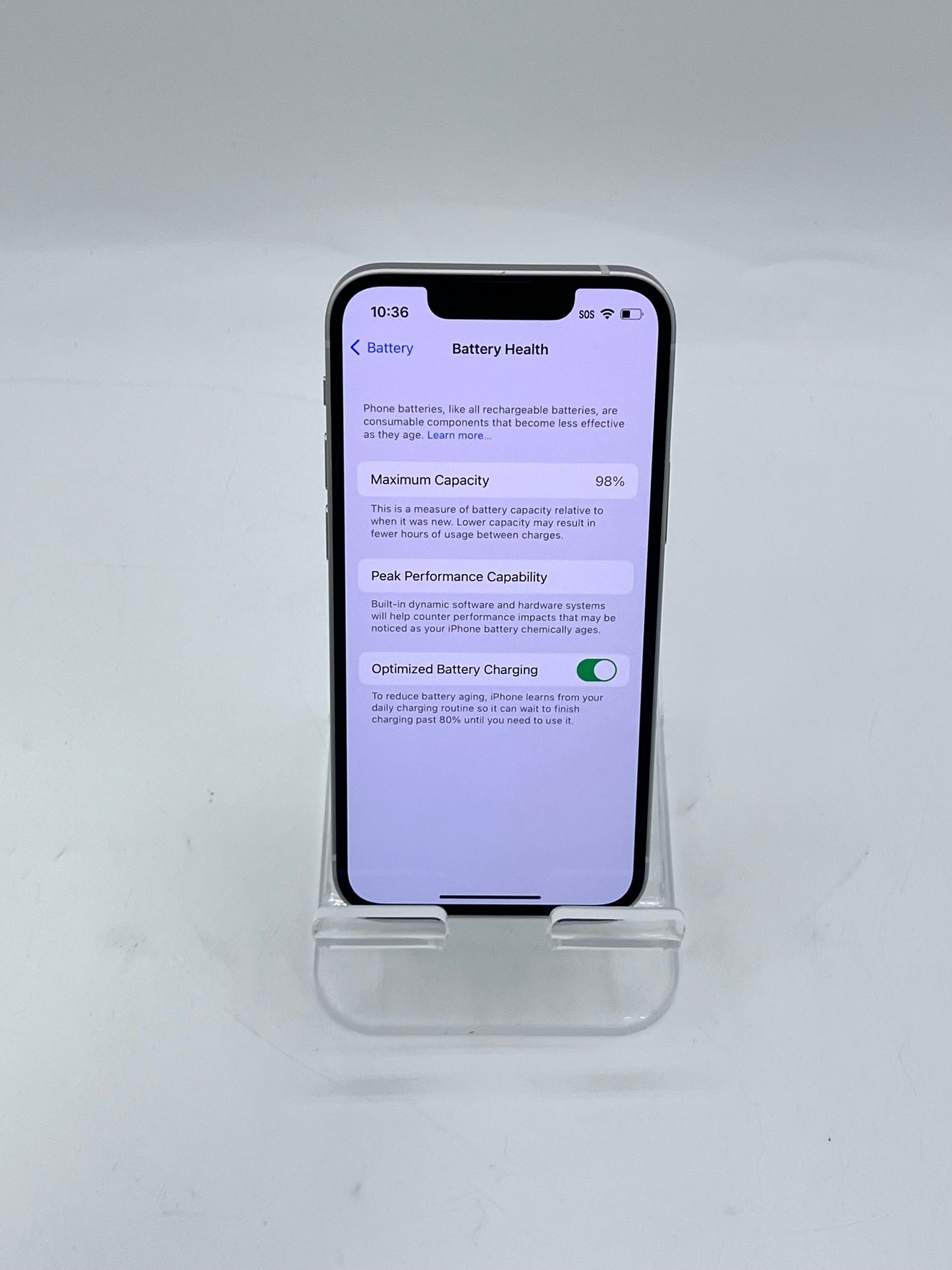 Unlocked Apple iPhone 13 Mini 5.4" A2481 MLHN3LL/A 128GB 4 GB 98%BH - White