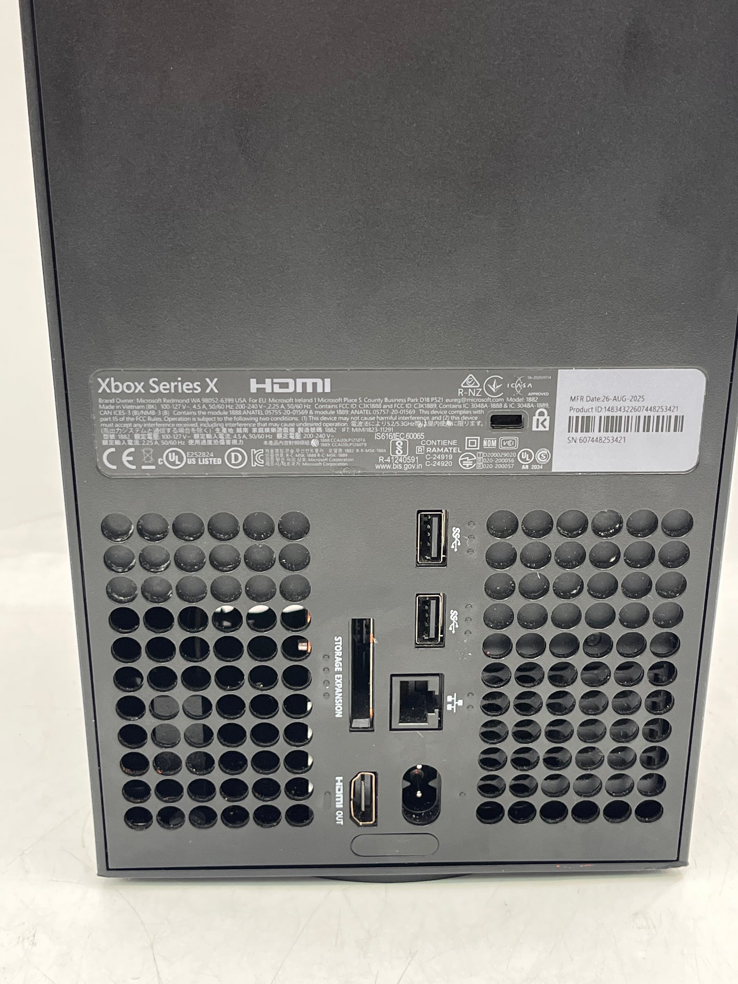Microsoft Xbox Series X 1882 1TB Console Black Broken HDMI Port