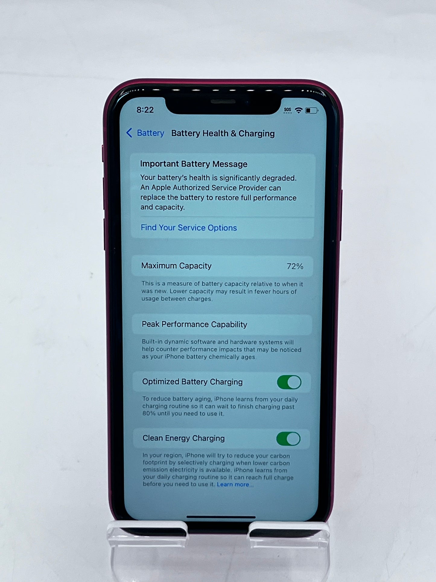 Unlocked Apple iPhone 11 6.1" MWL92LL/A A2111 64GB - Red