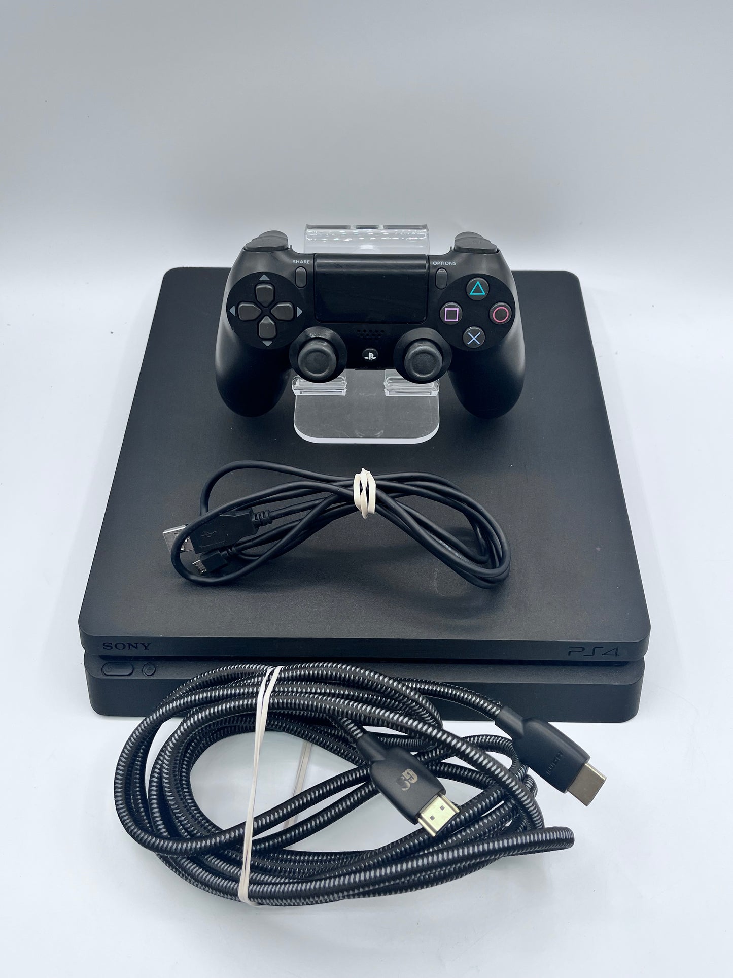 Sony PlayStation 4 Slim 1TB Console CUH-2115B) W/ Controller and Cord - Black