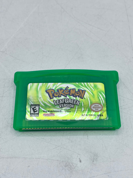 Pokemon Leaf Green Version GBA Nintendo Game Boy Advance, Authentic - Tested