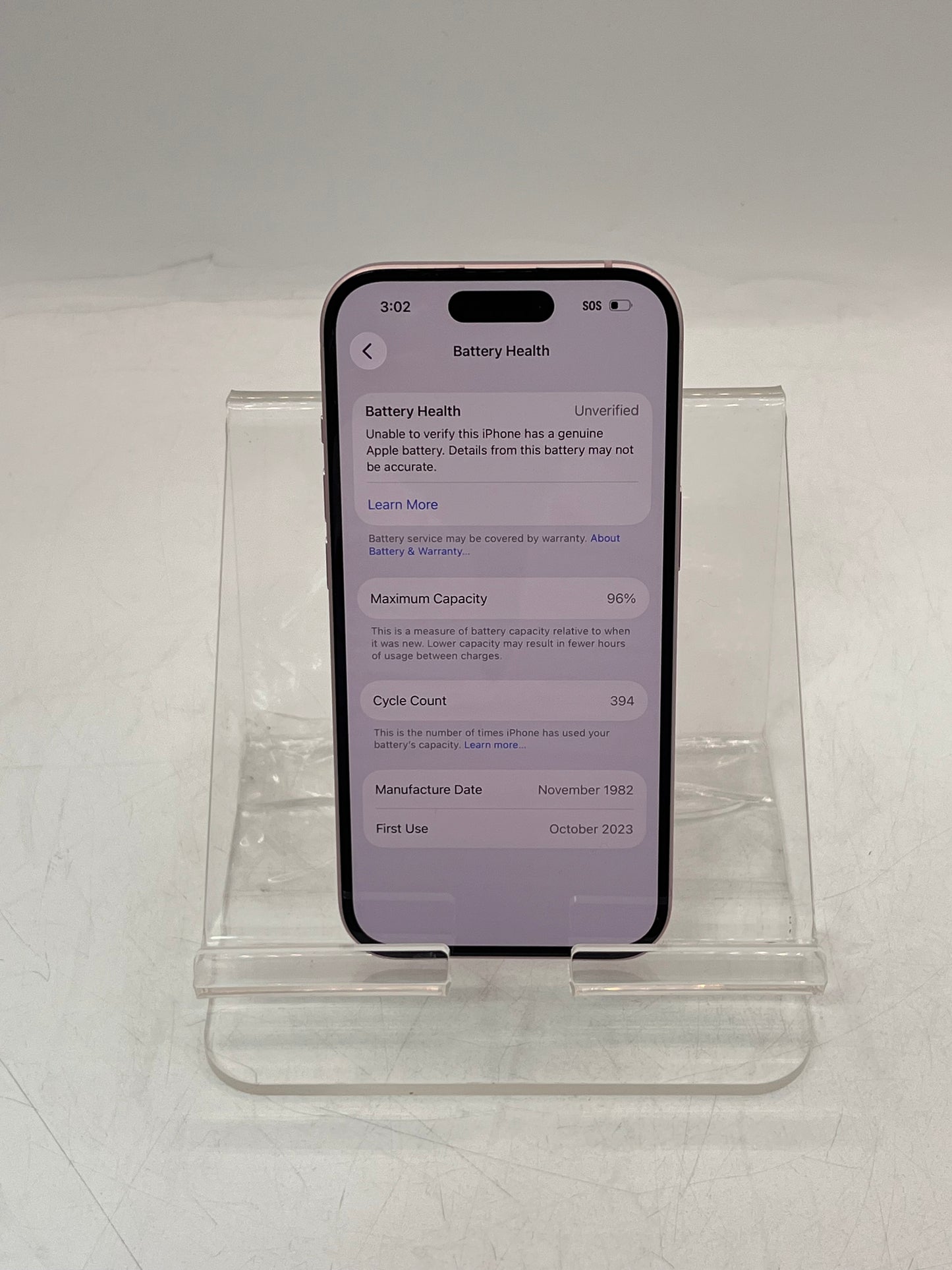 AT&T Apple iPhone 15 MTLW3LL/A A2846 128GB Pink