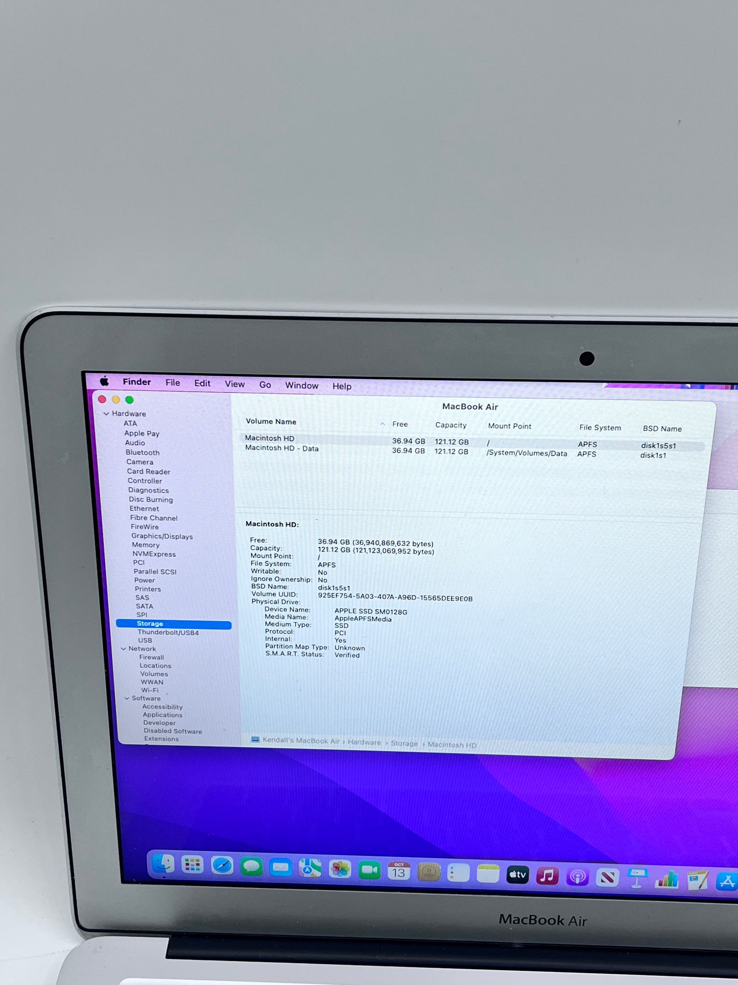 Apple MacBook Air 13" A1466 2017 Core i5 8GB 128GB - Silver READ