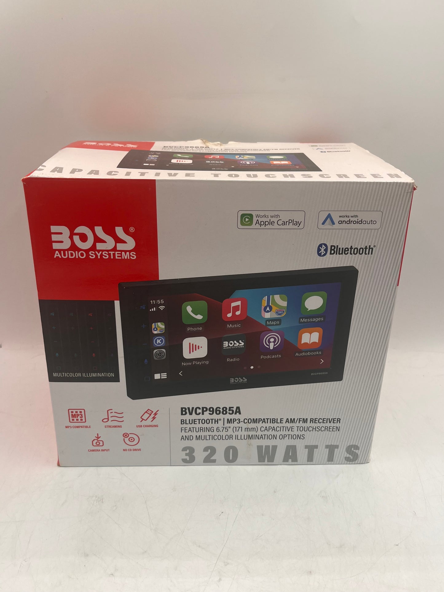 BOSS Audio Systems BVCP9685A 2 DIN Digital Media Receiver Touchscreen Bluetooth