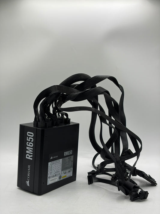 Corsair RM650 650W 80+ Gold Fully Modular ATX Power Supply Tested and Working