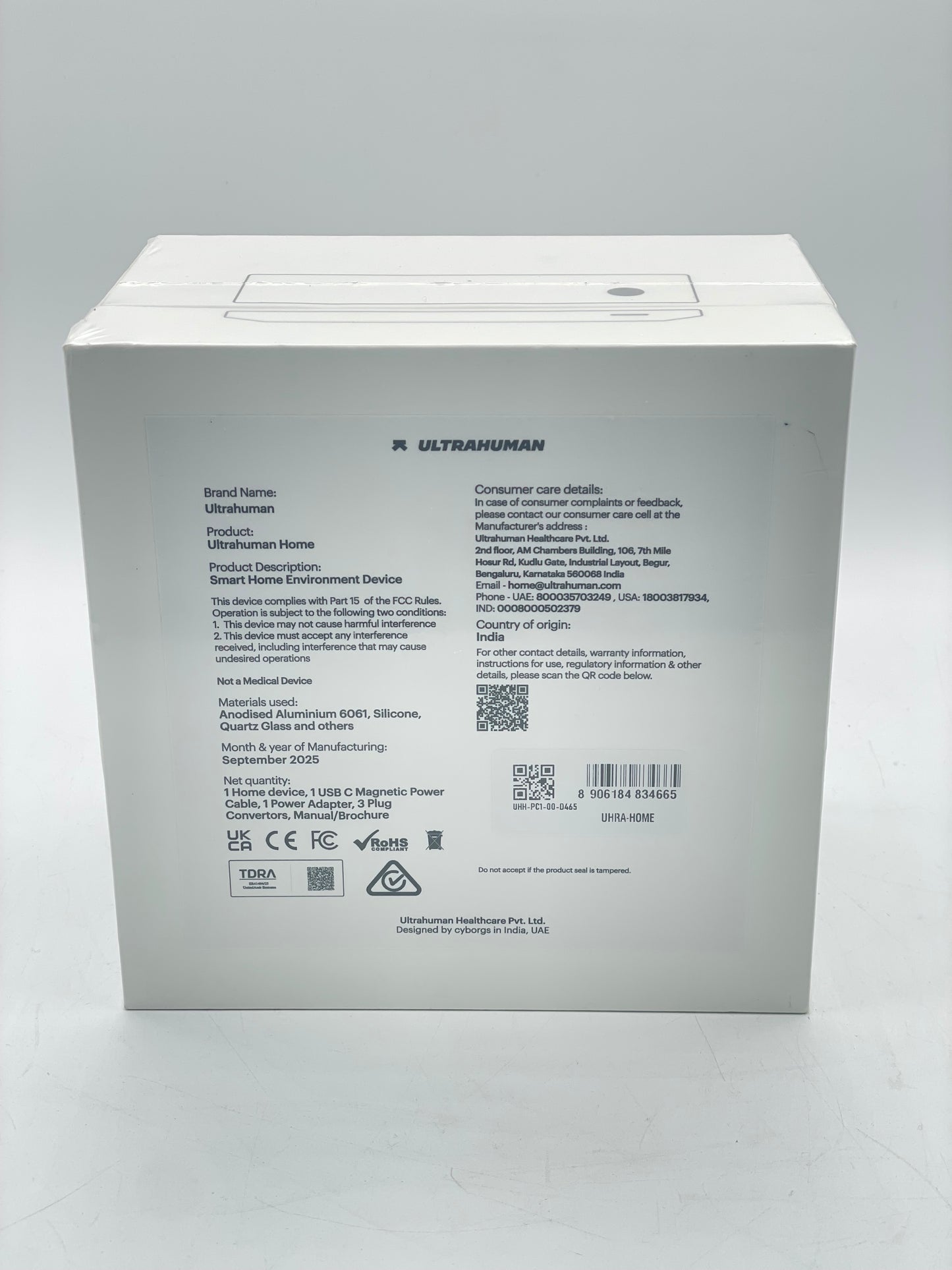 Ultrahuman Home Smart Home Environment Device - Brand New In Box