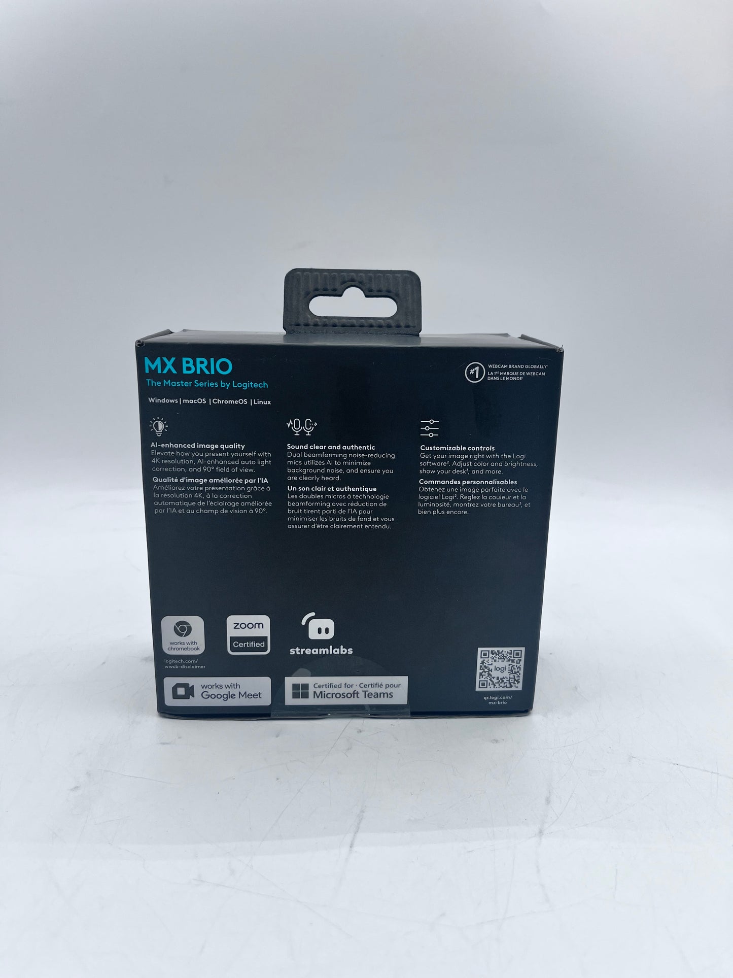 Logitech  MX Brio Ultra HD 4K Video Conference Webcam - Black