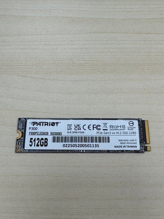 Patriot 2280mm P300 512GB M.2 NVMe Gen 3.0 x 4 SSD P300P512GM28 Free Shipping