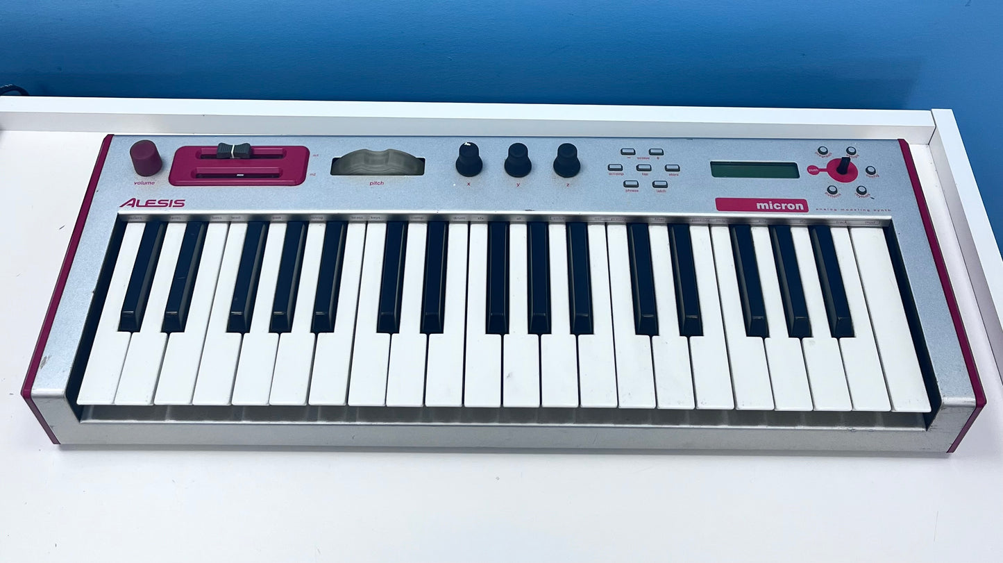 Alesis Micron Mini 37-Key Virtual Analog Synth Tested Free Shipping