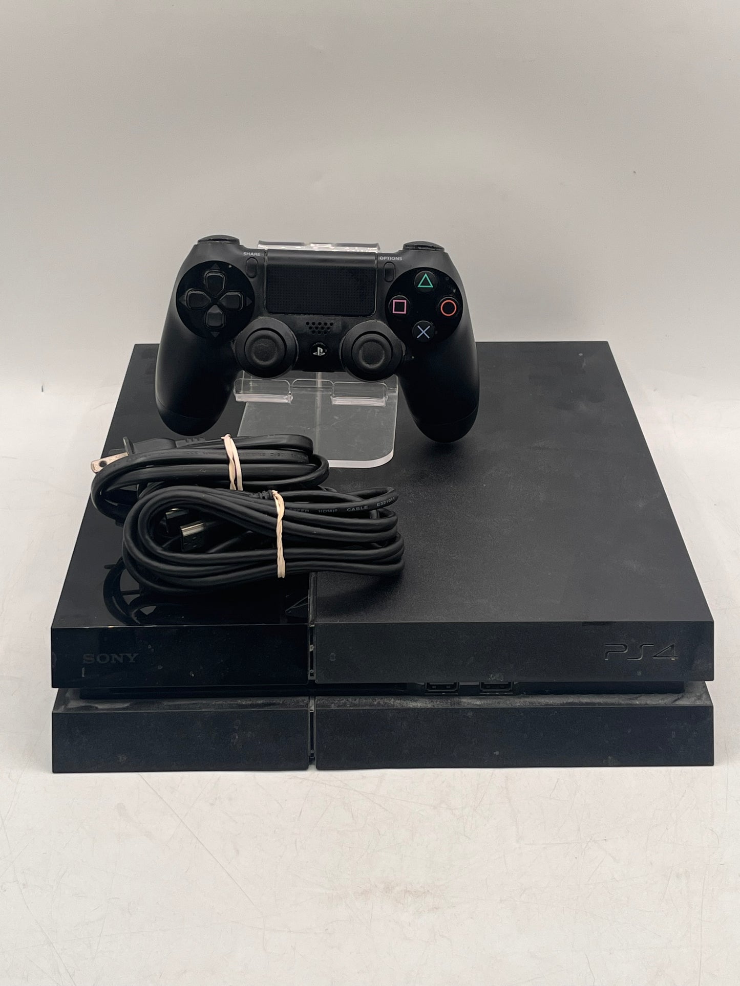 Sony PlayStation 4 CUH-1001A 500GB Black Console with Controller, Cables and a Game