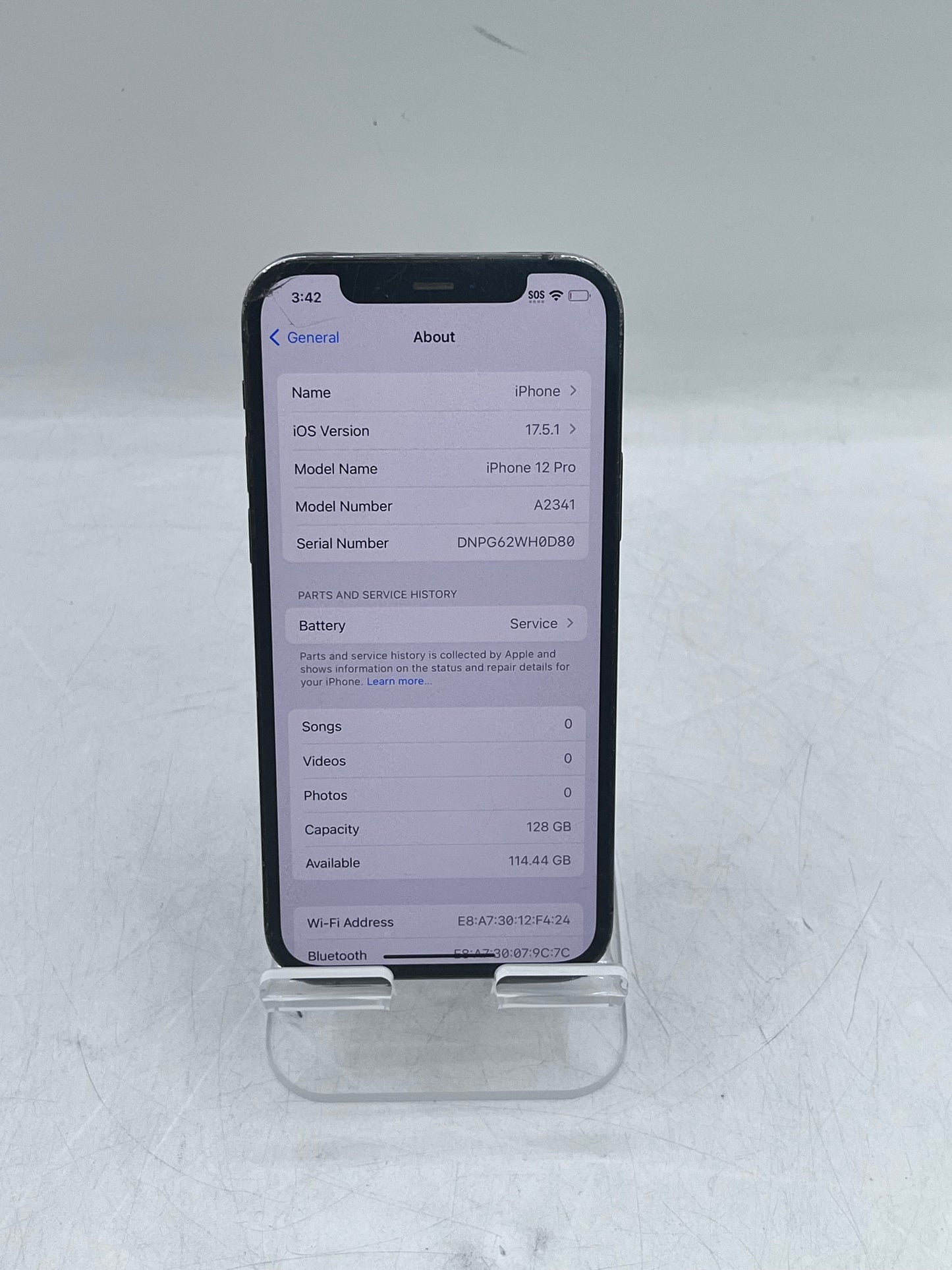 Unlocked Apple iPhone 12 Pro A2341 MGKG3LL/A 128GB 6GB - Space Gray
