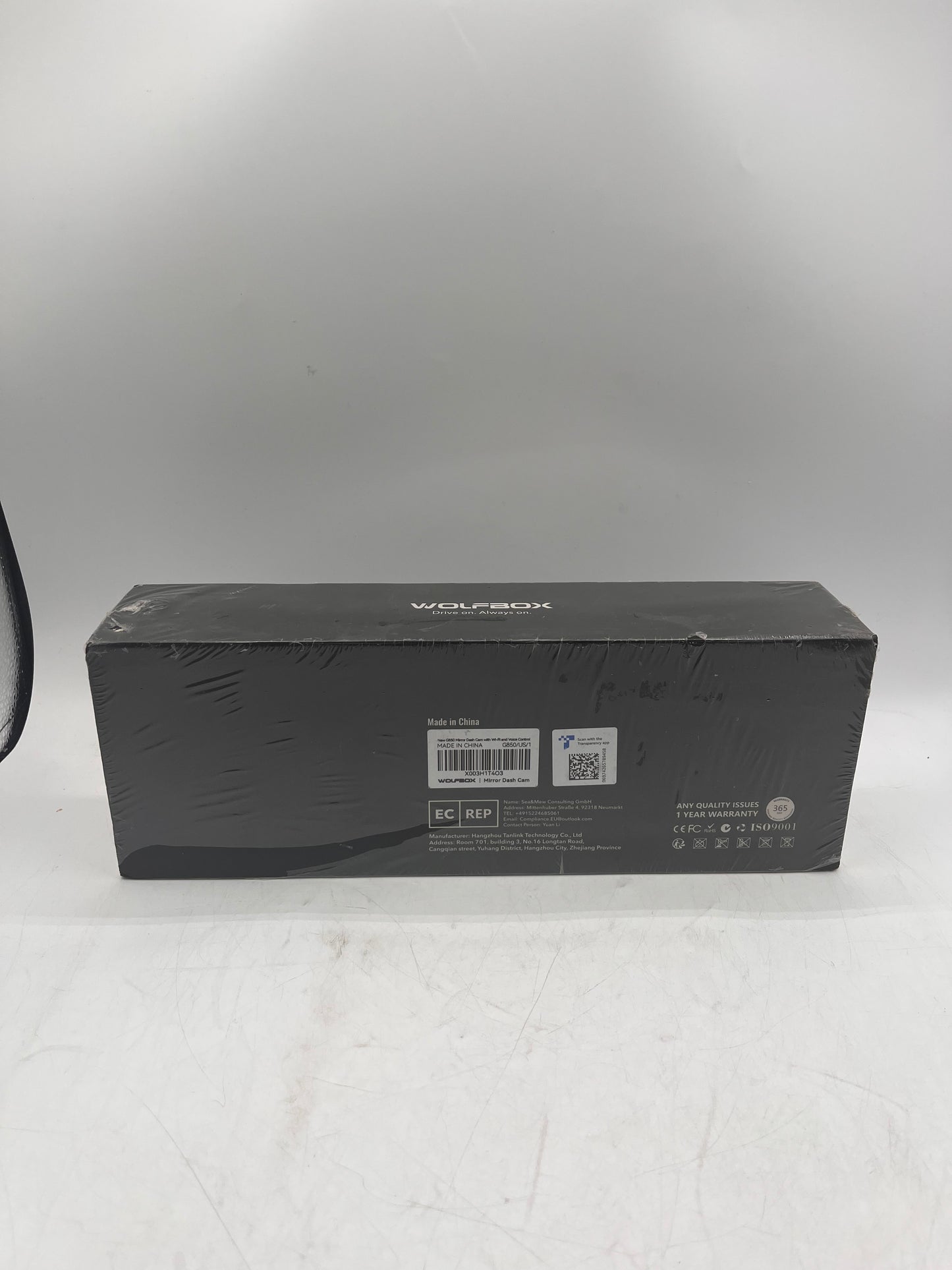 WolfBox G850 4K Mirror Dash Cam - Black