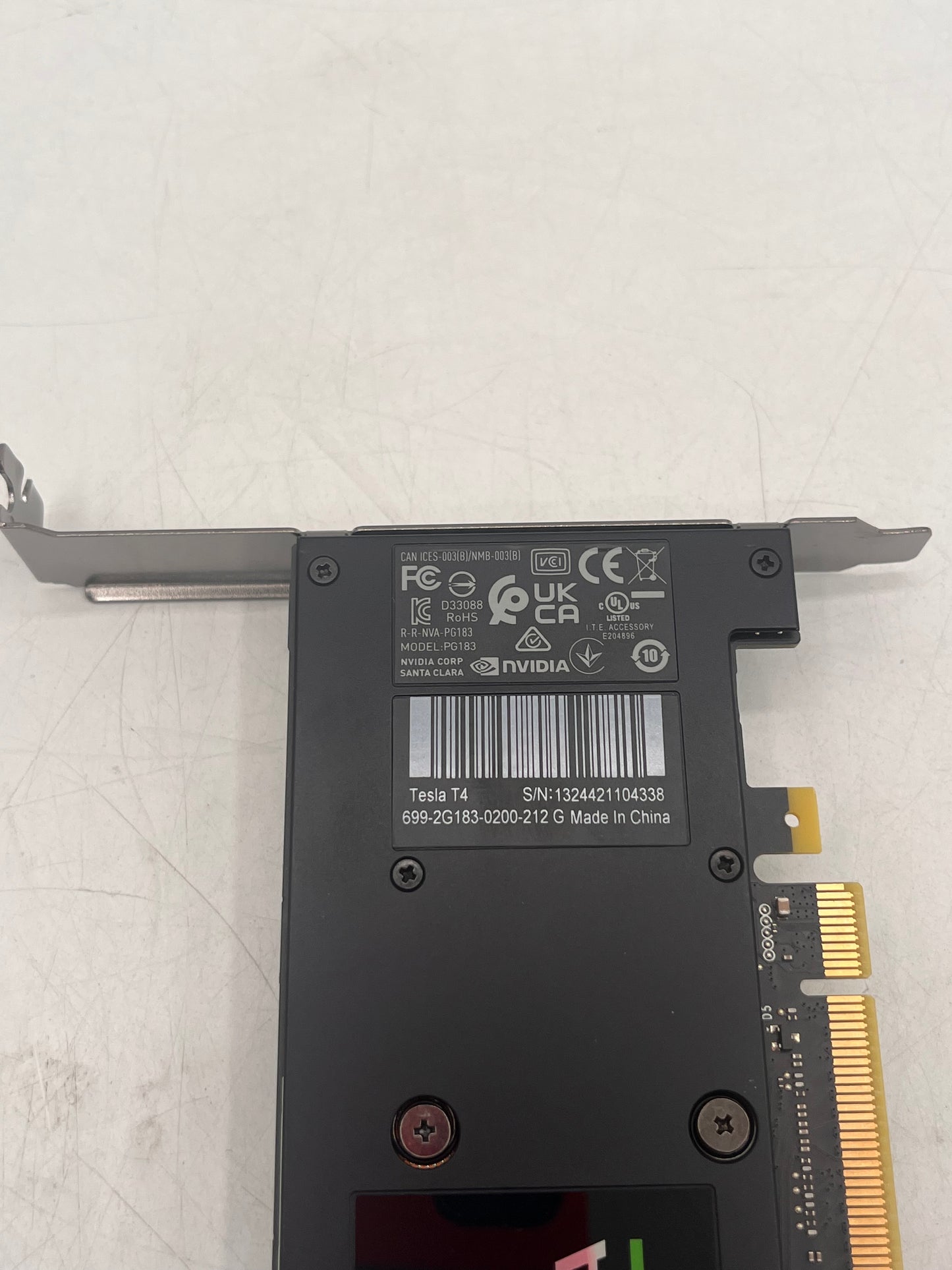 NVIDIA Tesla T4 16GB GDDR6 PCIe 3.0 x16 GPU