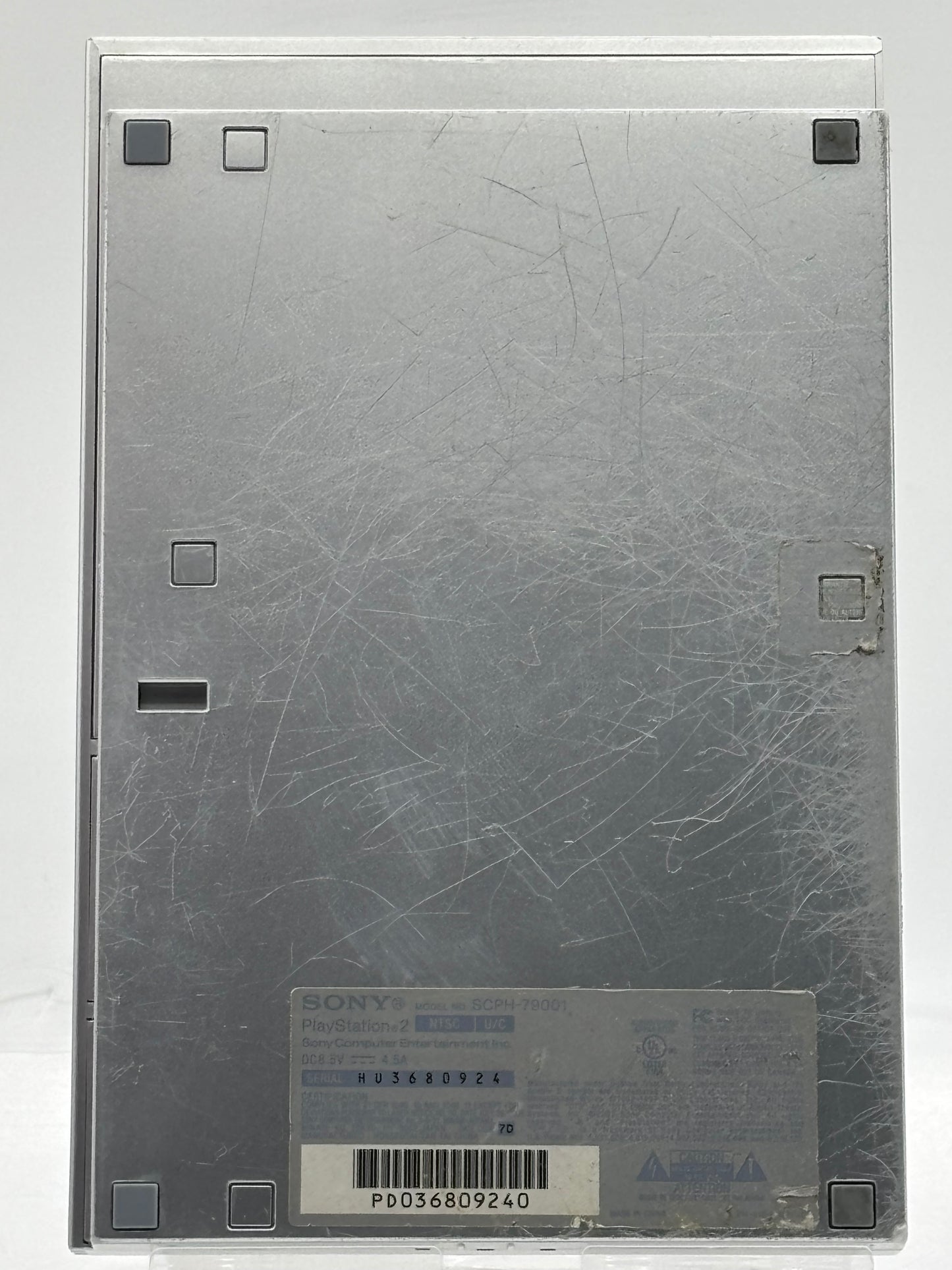 Sony PlayStation 2 Slim SCPH-79001 Silver Console w/Cable Tested Free Shipping