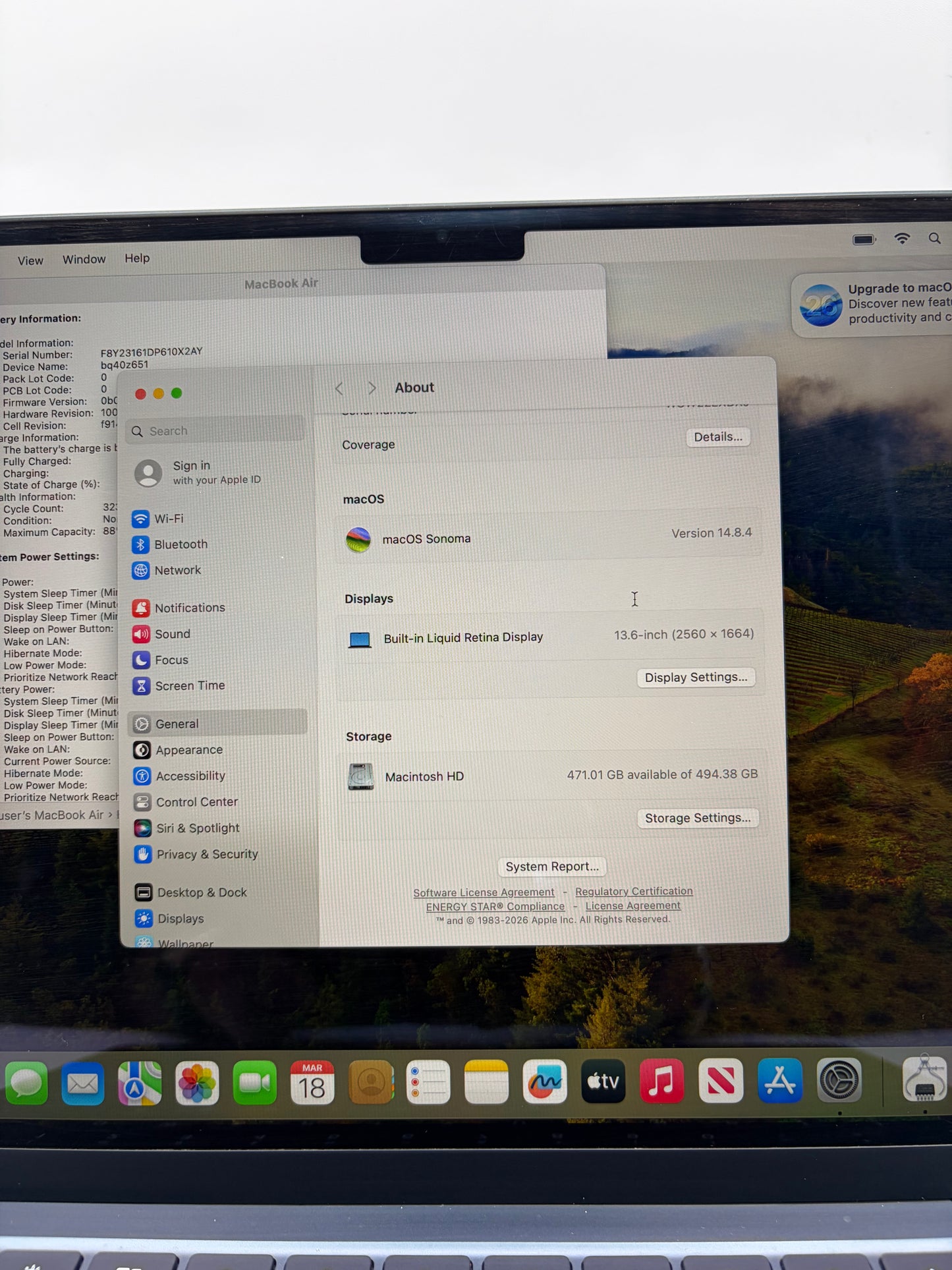 2022 Apple M2 MacBook Air 13.6'' 16GB 512GB A2681 MLY33LL/A Midnight