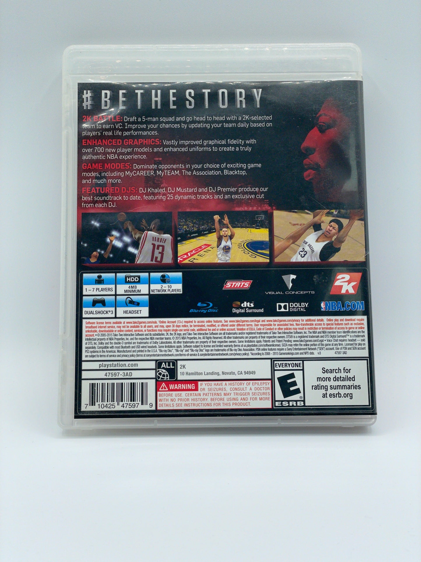 NBA 2K16 for PlayStation 3 - Complete with Case & Manual, Great Condition
