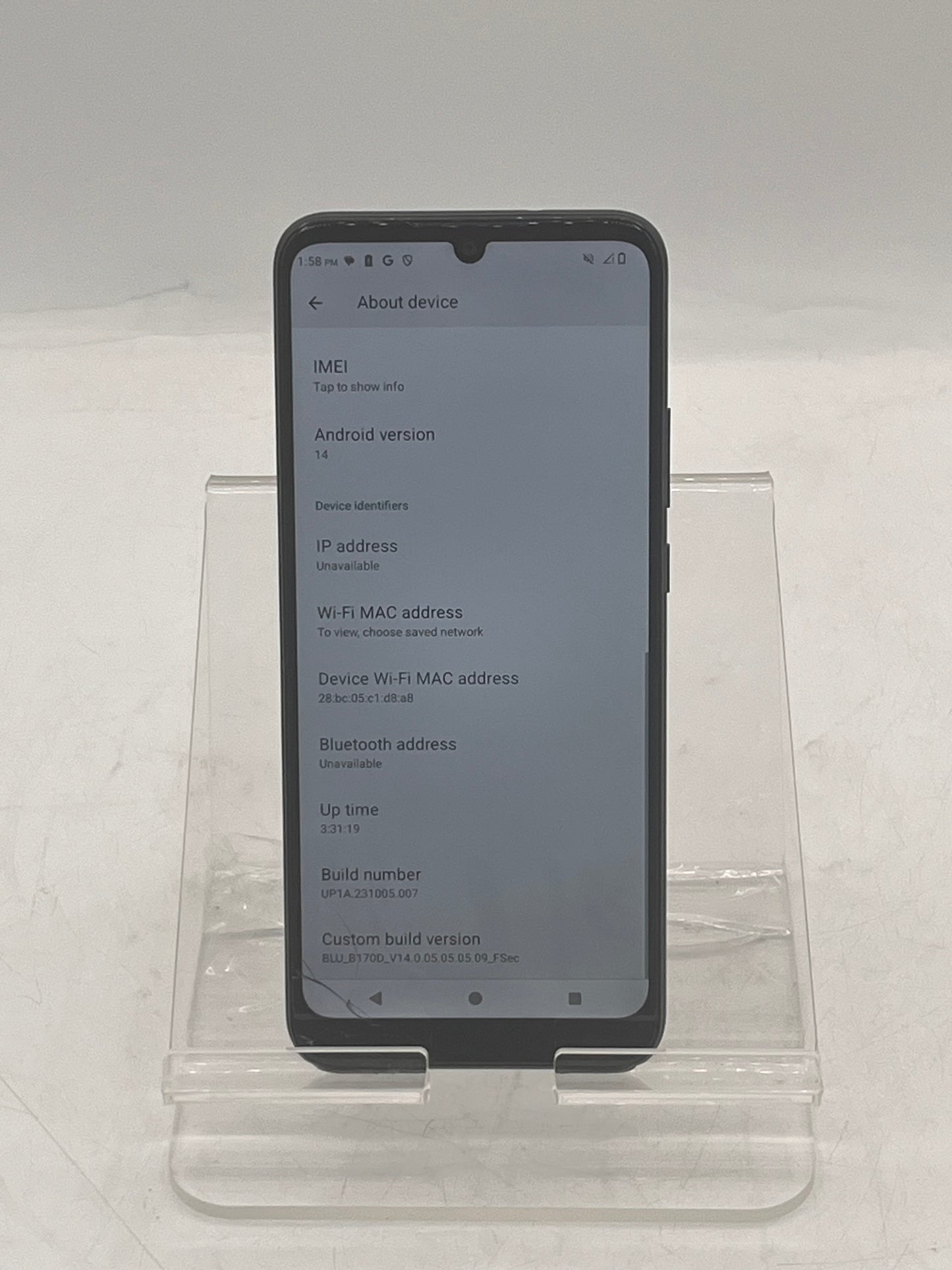 BLU VIEW 5 PRO Smart Phone 64GB Black BROKEN