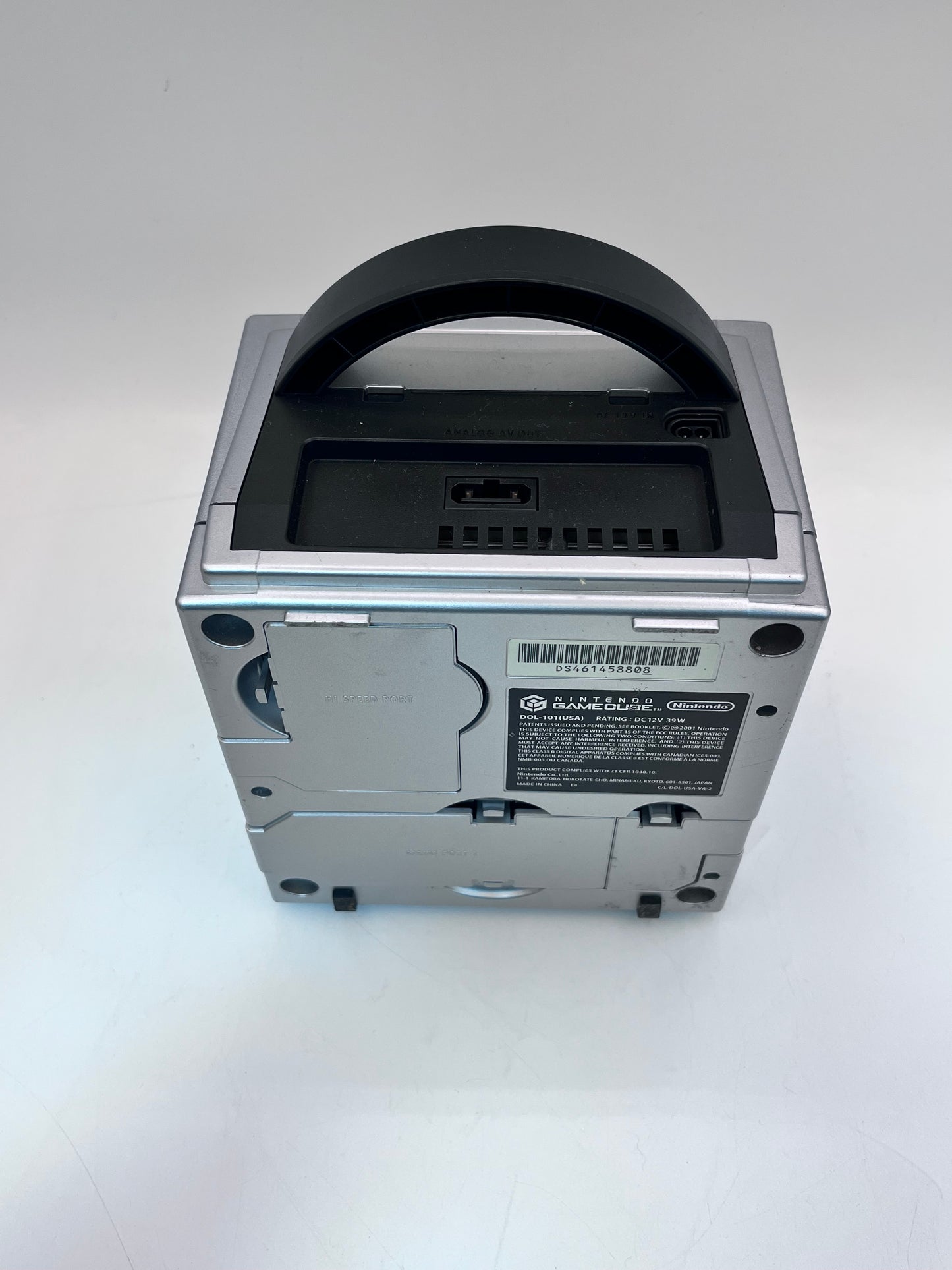 Nintendo Gamecube Platinum Silver DOL-101 - Tested & Working with Cables and 2 OEM controllers