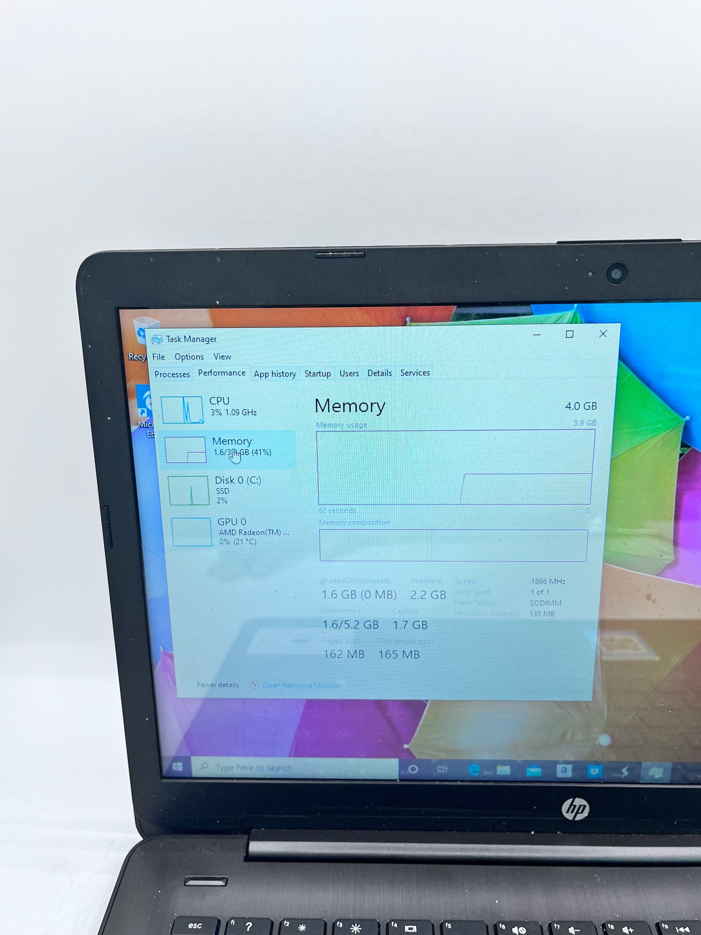 HP Stream Laptop 14-ds0035nr 14" AMD A4-9120e RADEON R3 1.5GHz 4GB RAM 32GB SSD