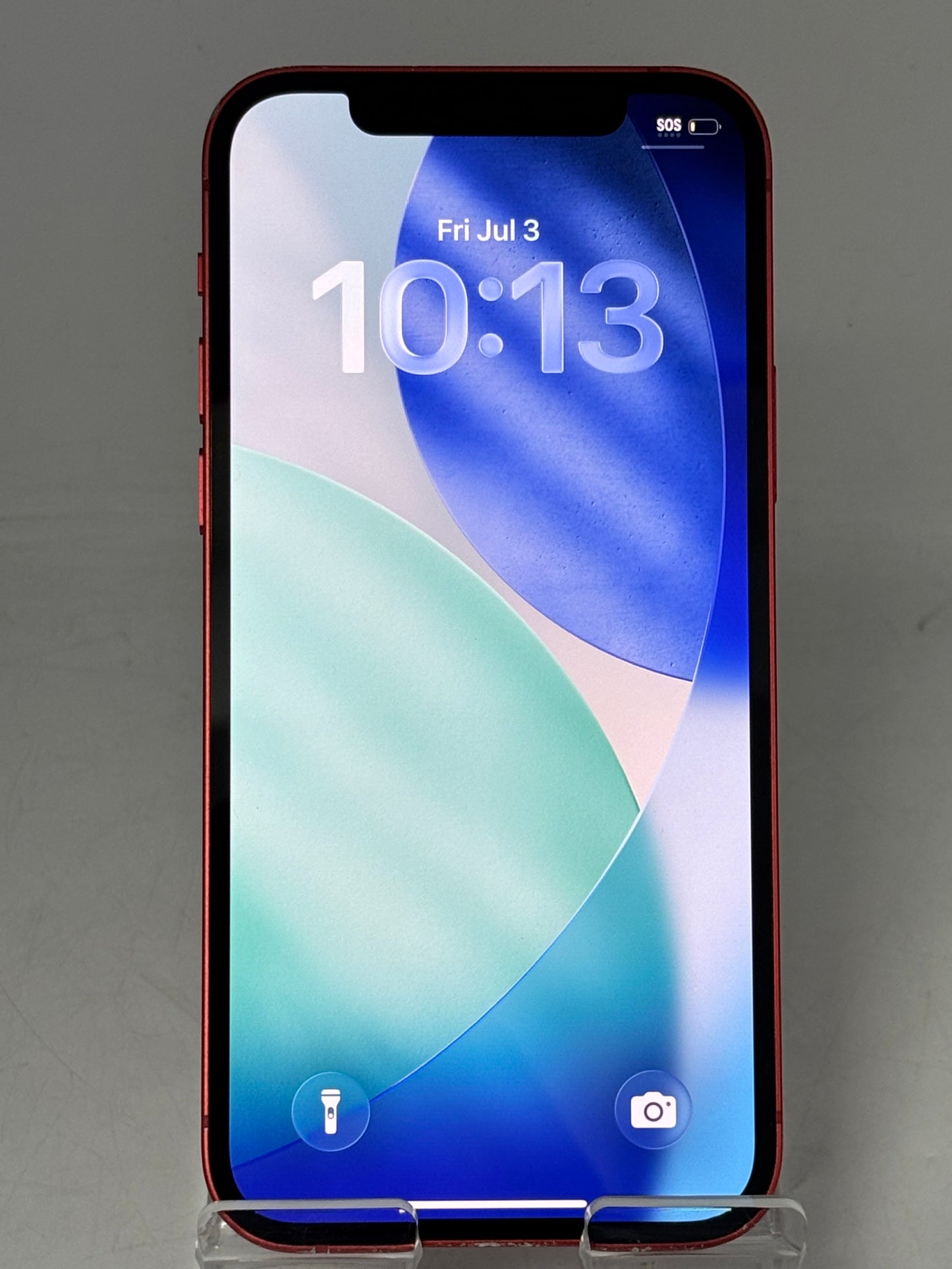 Unlocked Apple iPhone 12 MGH83LL/A A2172 64GB Red 82% BATT
