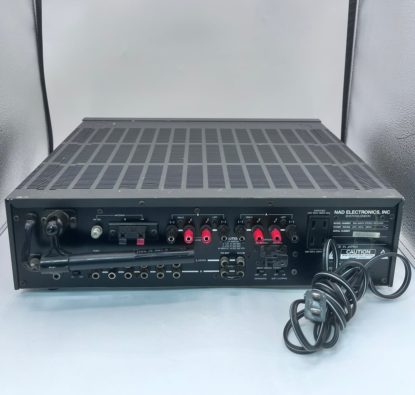NAD Monitor Series 7400 Power Envelope Stereo Receiver Amp - Black