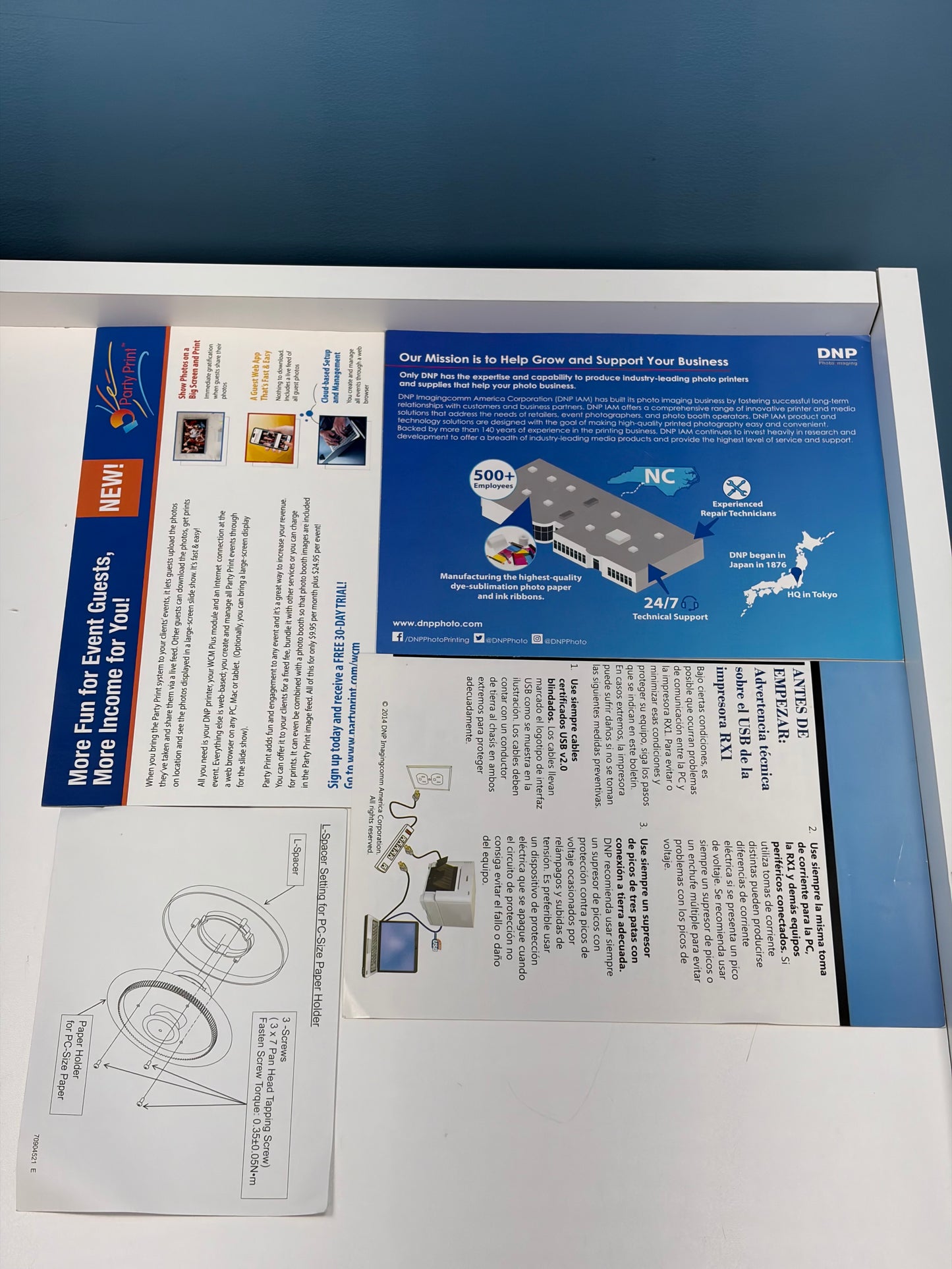 DNP DS-RX1 HS Dye Sublimation Digital Photo Printer JR10-M01 Bundle with Extras