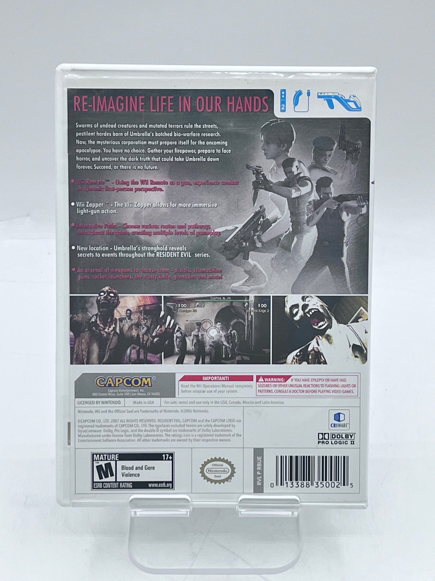 Wii Resident Evil: The Umbrella Chronicles Video Game
