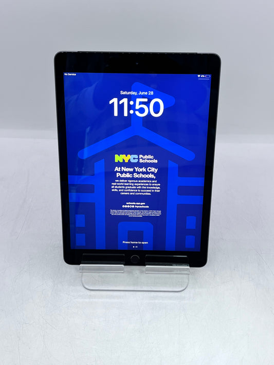 Apple iPad (7th Gen) A2200 32GB Wi-Fi + 4G Tablet - Unlocked - Silver- MDM Locked