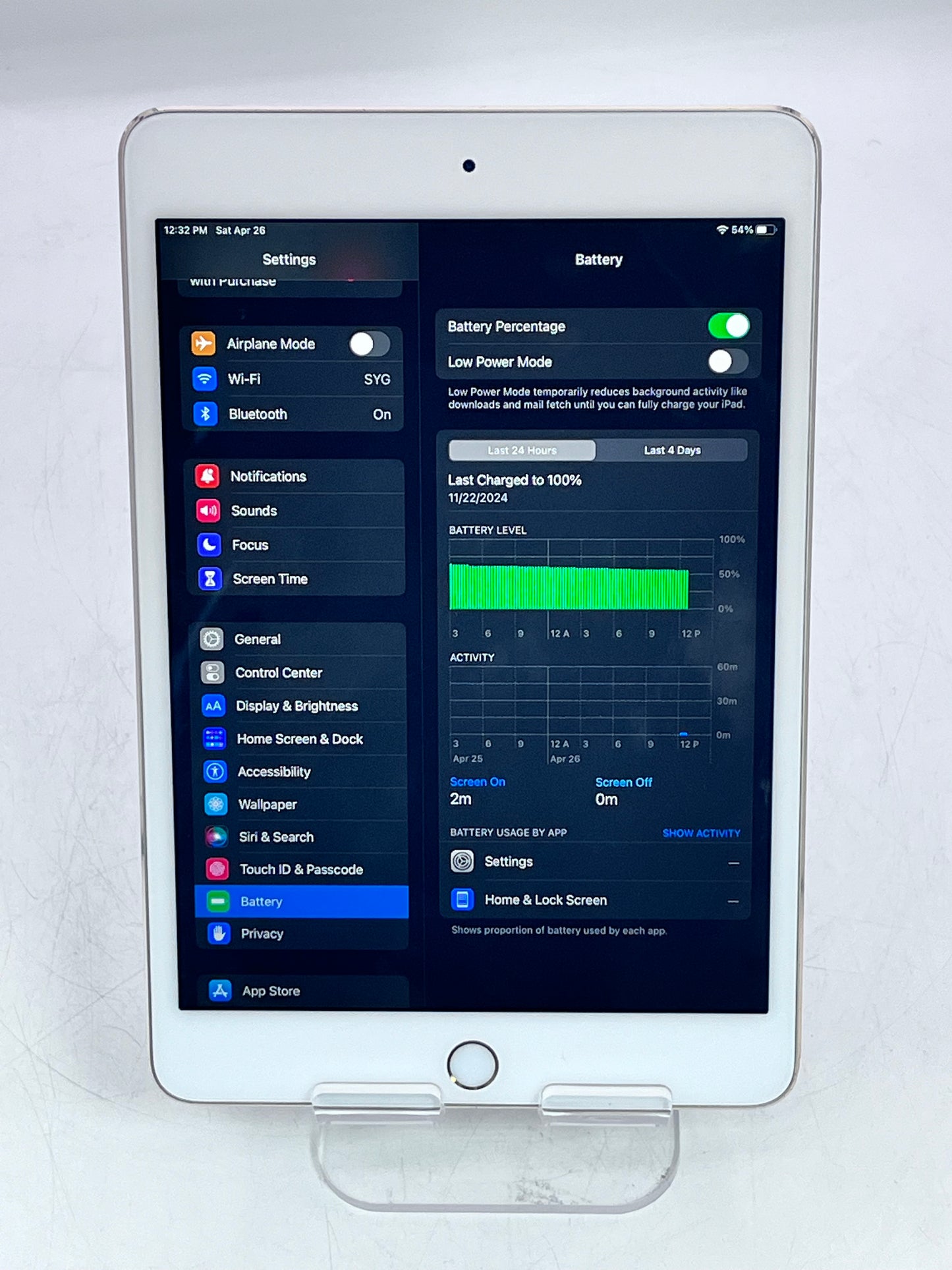 Apple iPad Mini (4th Gen) A1538 MK9Q2LL/A (2015) -Gold