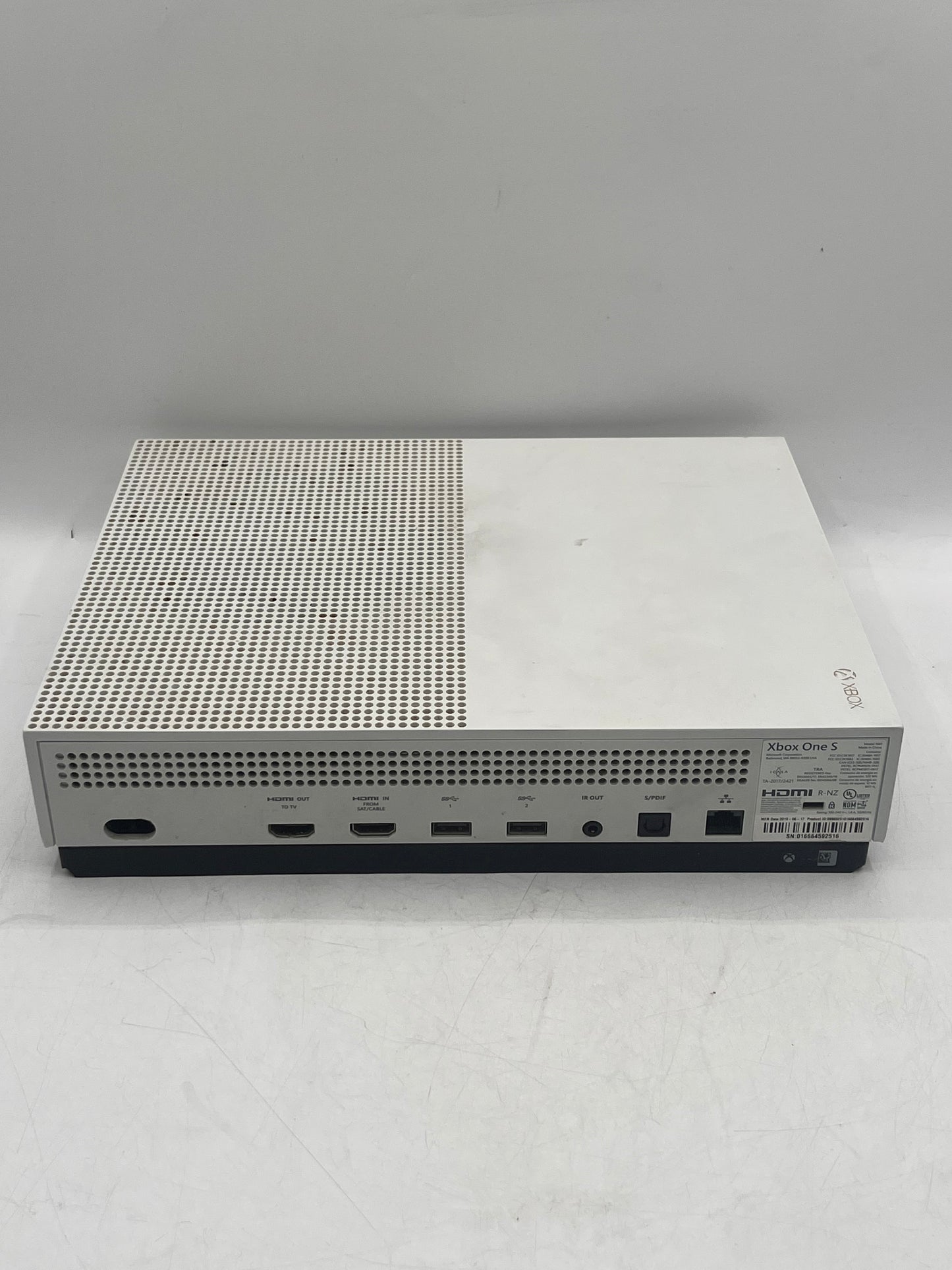 Microsoft Xbox One S (1681) 2016 Video Game System White 500GB Broken HDMI Port