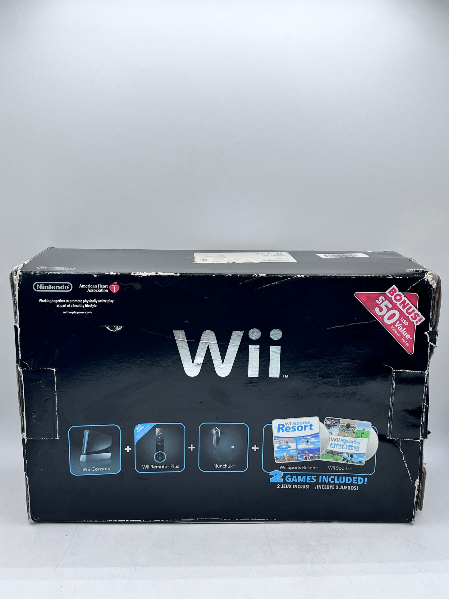 Nintendo Wii RVL-001 Video Game System - Used with Box, Black
