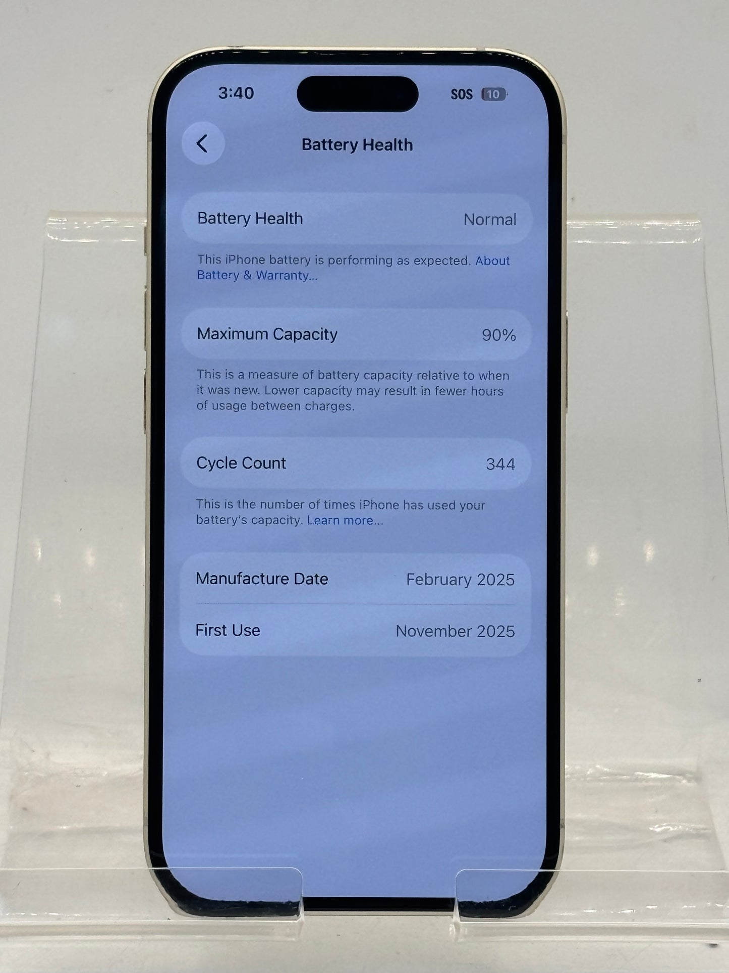 T-Mobile Apple iPhone 15 128GB A2846 MTLX3LL/A Yellow 90% Battery Health